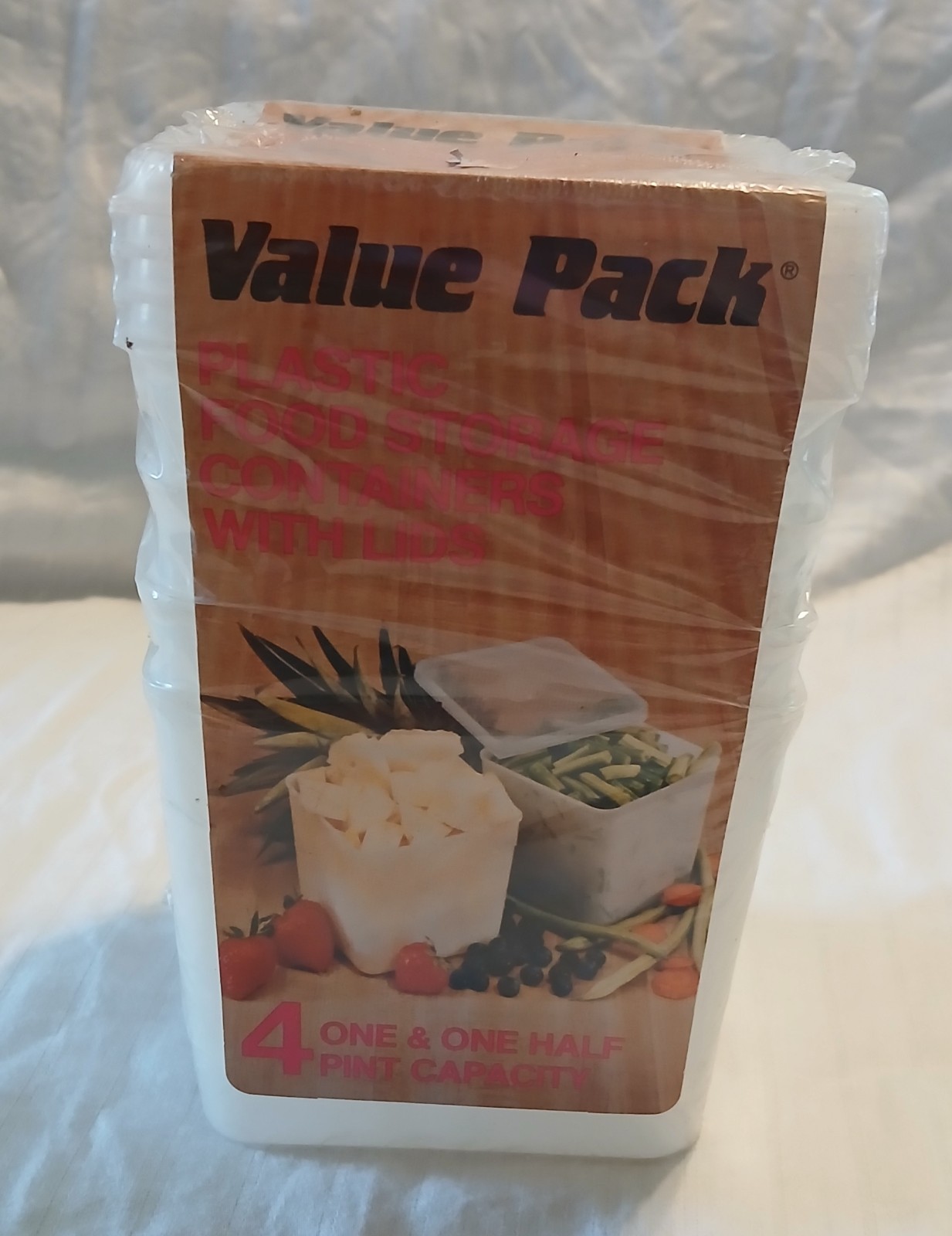 Vintage 1990s Plastic Food Storage Containers – NEW OLD STOCK Sealed Value Pack
