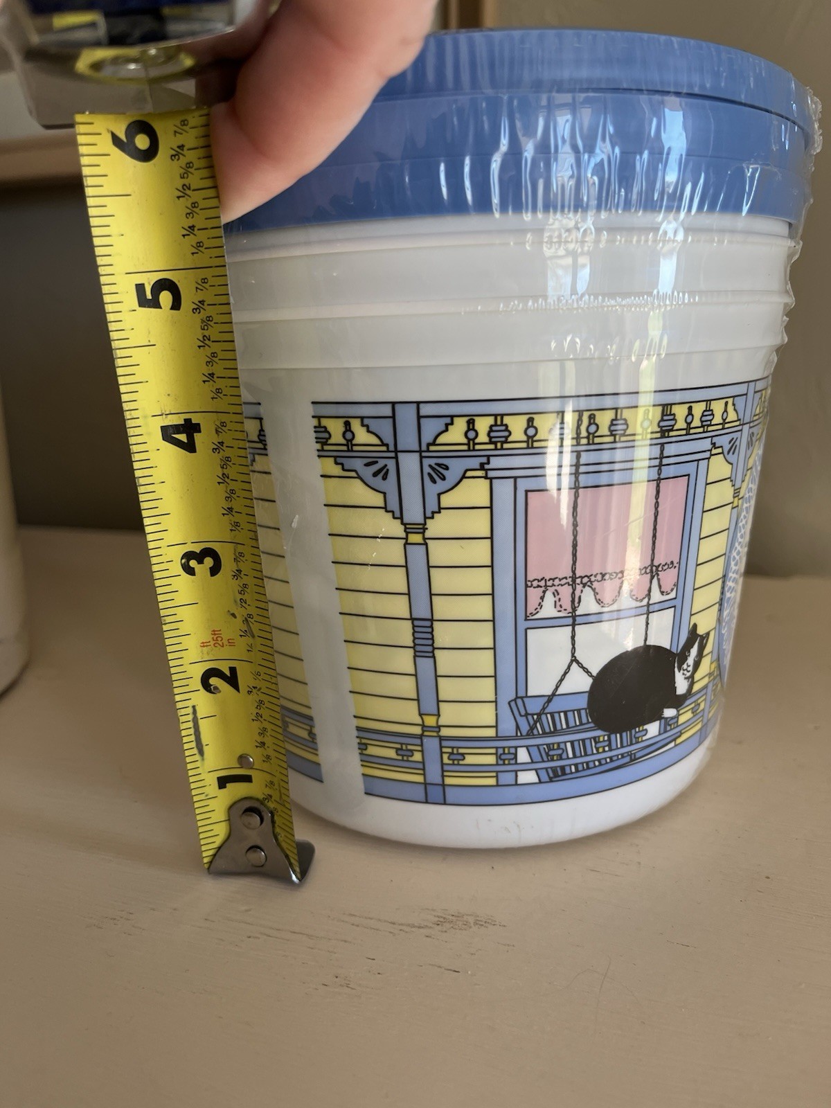 Vintage Packerware Containers NEW Sealed Set 3 CATS Victorian Porch RARE!!