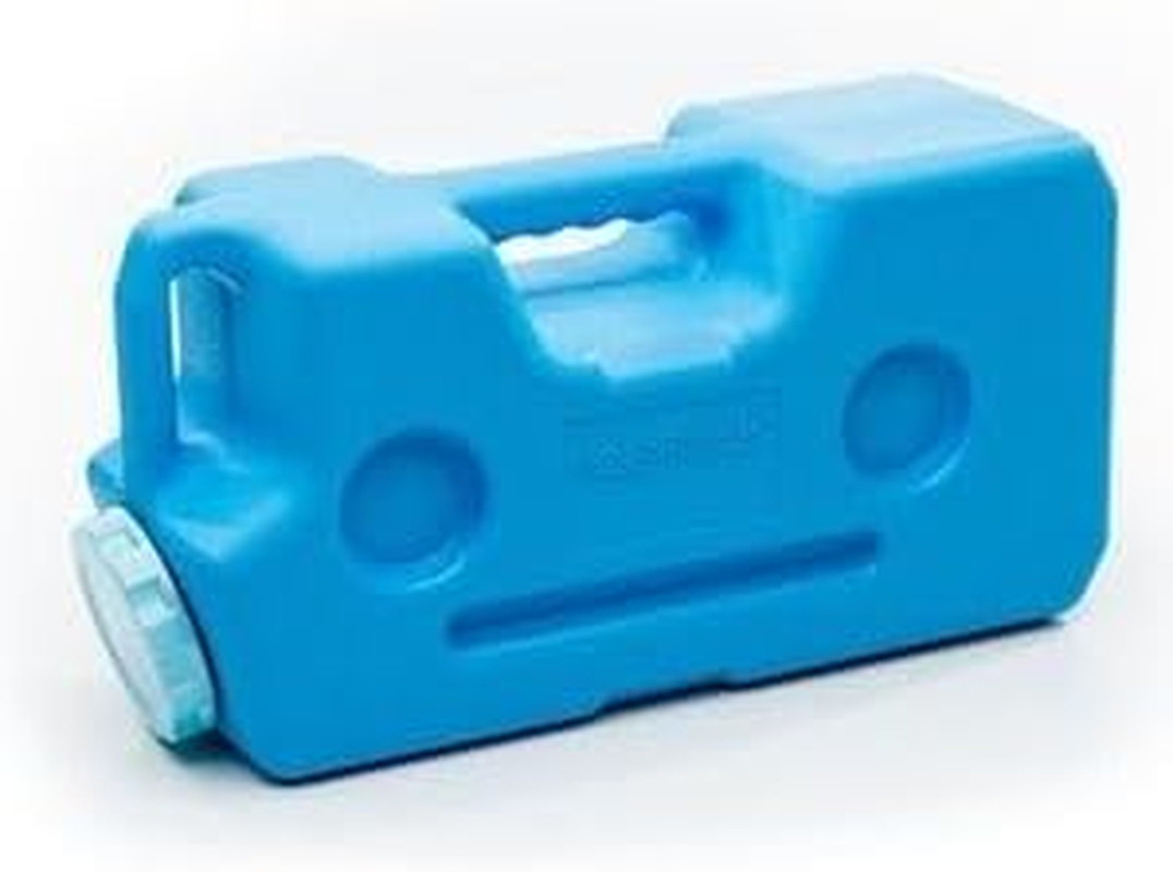 Aquabrick 3 Gallon Long Term Water Storage Container, Stackable, BPA Free, Blue
