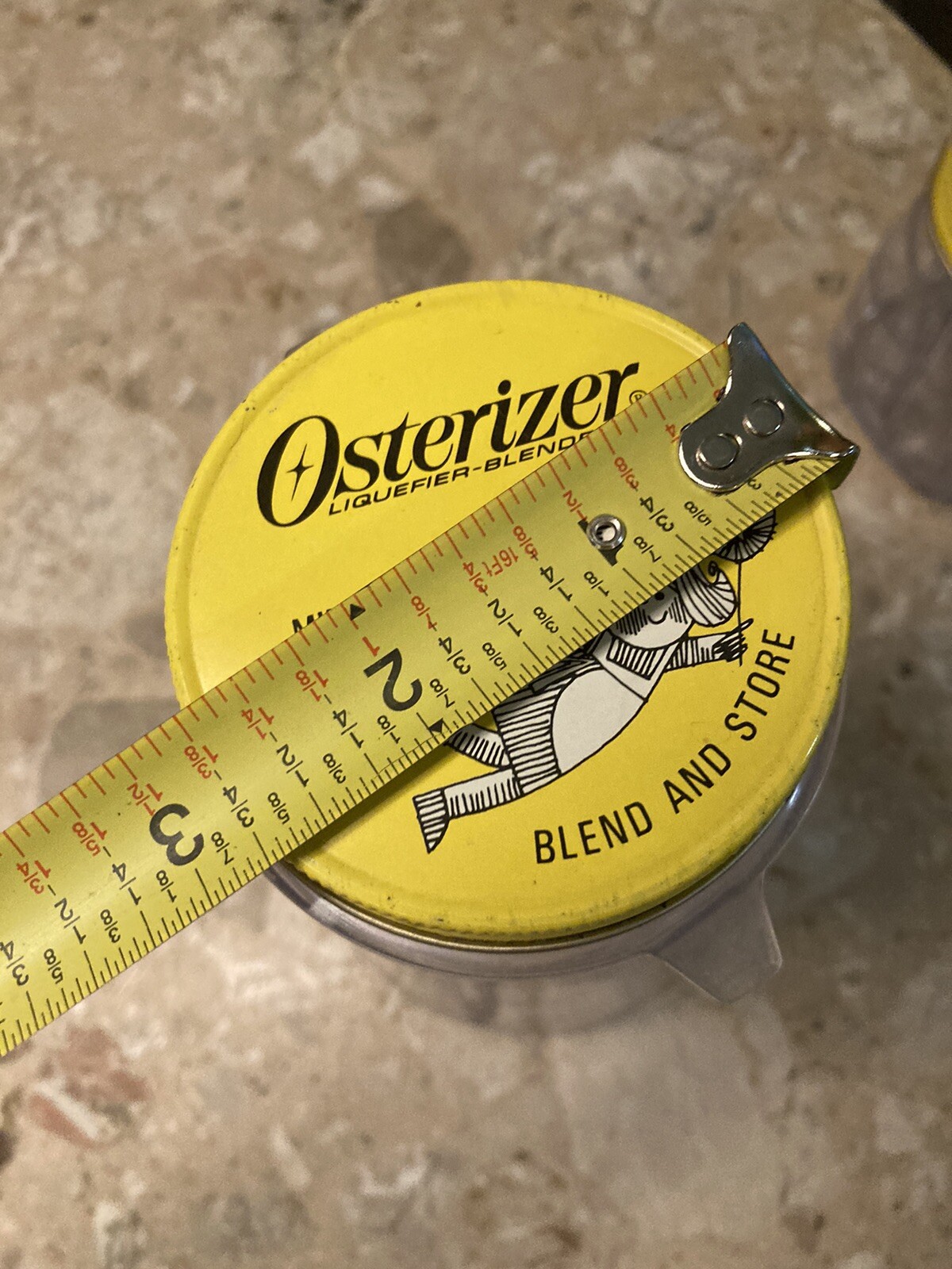 Oster Osterizer Blend And Store Vintage Two Plastic Container Cup With Lid