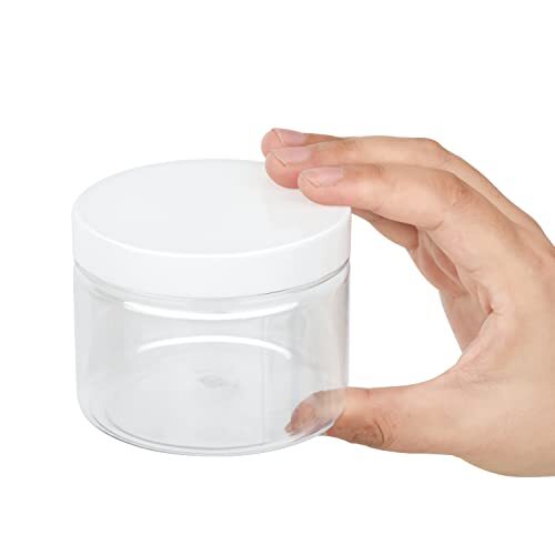 24 Pack 8oz Clear Platic Slime Storage Jars Containers for Food Storage