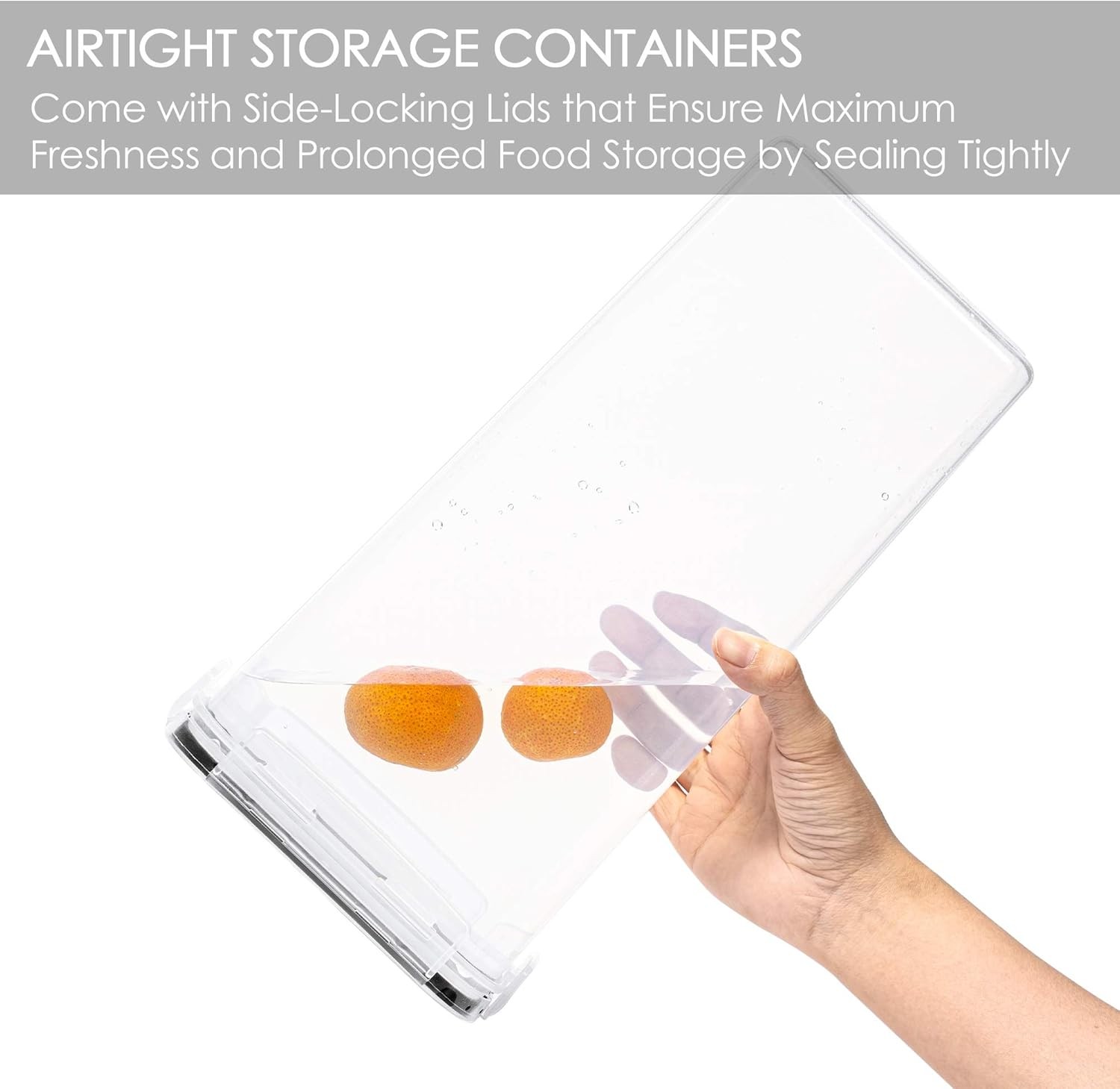 Vtopmart Airtight Food Storage Containers with Lids, 4 PCS 2.8L Pasta Containers