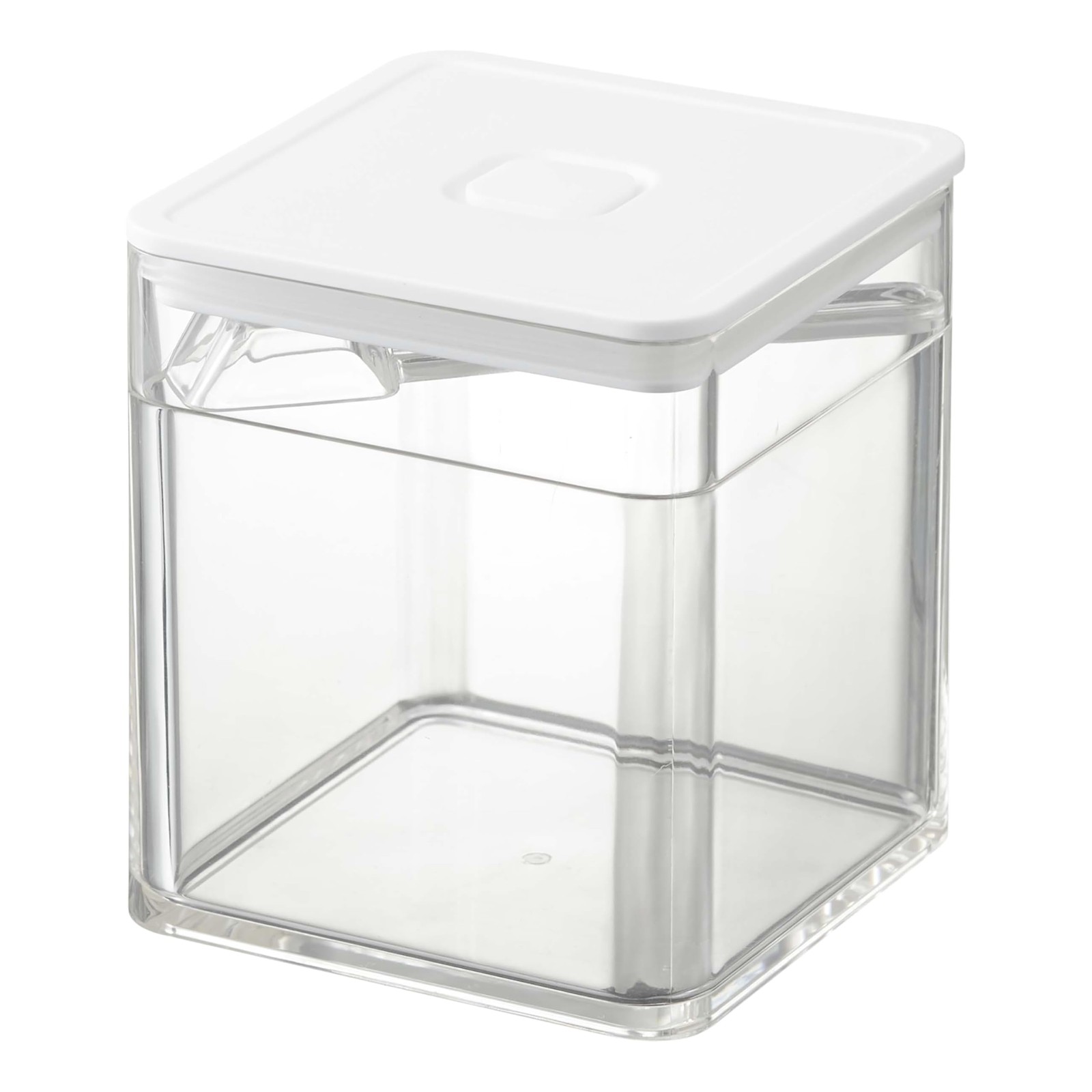 Airtight storage container, white, approx. W9.2 x D9.2 x H10.2cm, Tower 5465