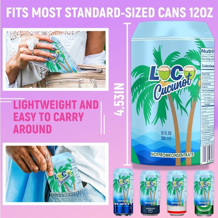 Skywin 20-Pack Silicone Can Covers for 12oz Cans – Reusable Soda Kozies