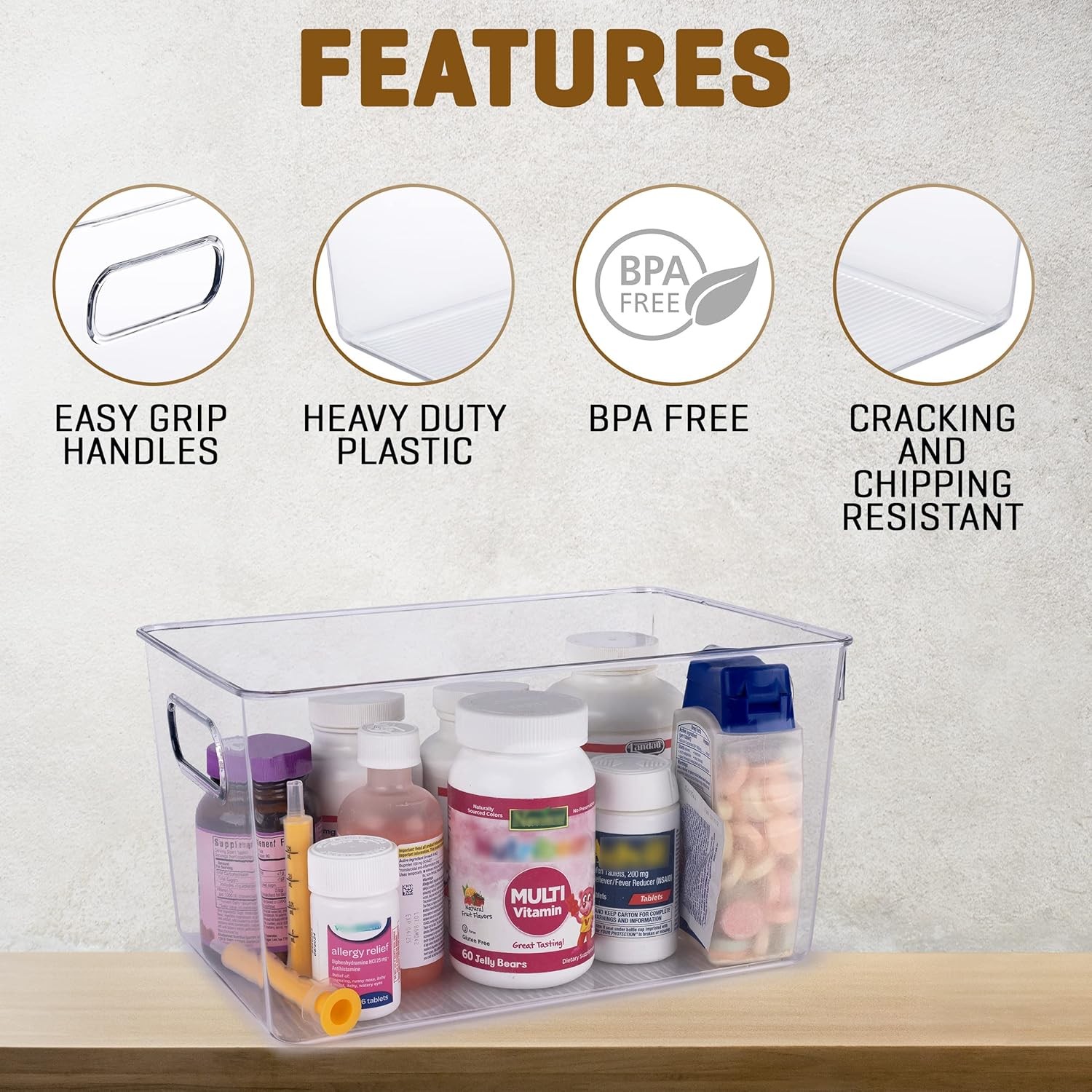 Storage Bins, Pantry Organizers and Storage Containers Fridge