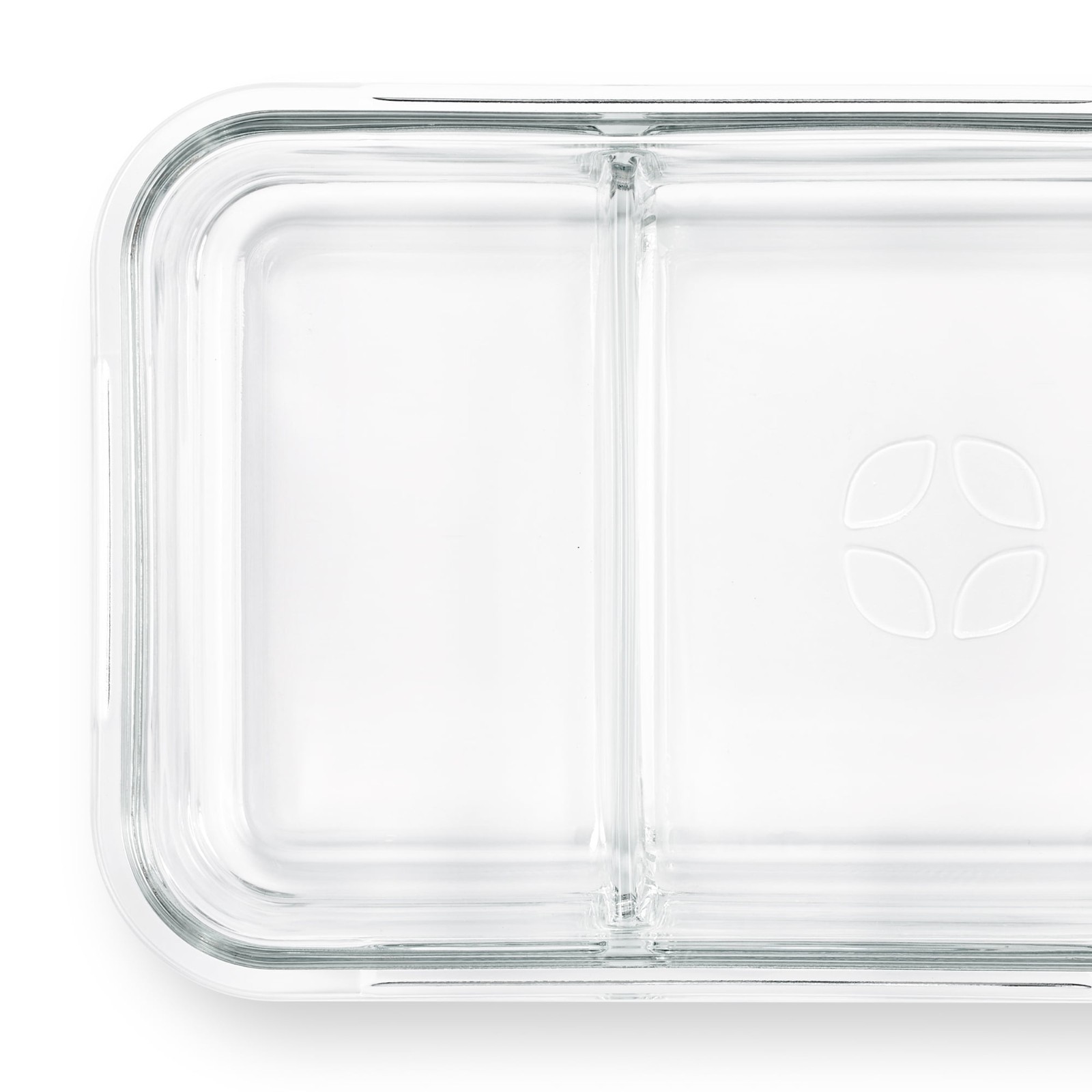 2Pack Ello Color Lock Glass Meal Prep Set 8Pc 3.4Cup Divided Food Storage Set