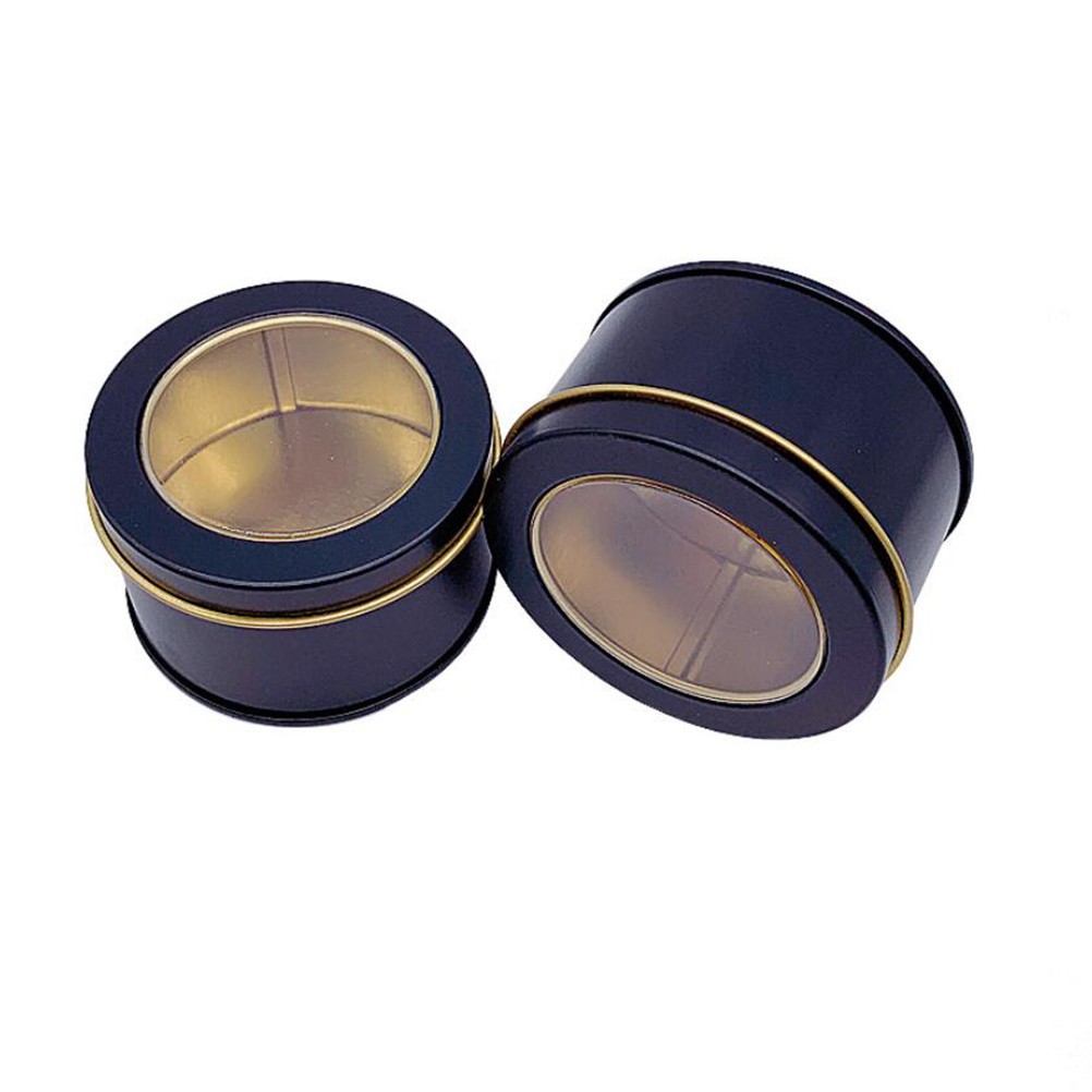4 Pcs Decorative Tins with Lids Lidded Storage Box Tea Container Sealed Can