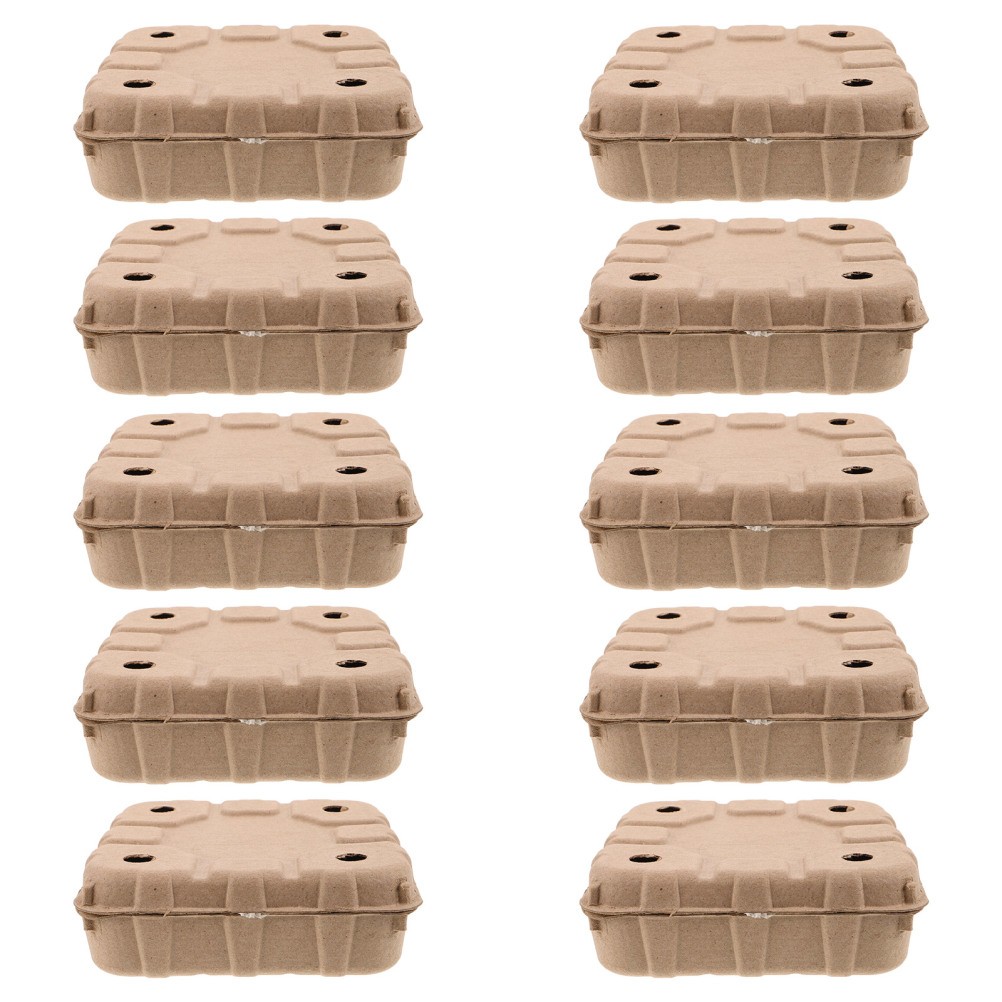 10 Pcs Biodegradable Strawberry Box Paper Cartons Blueberry Storage Basket