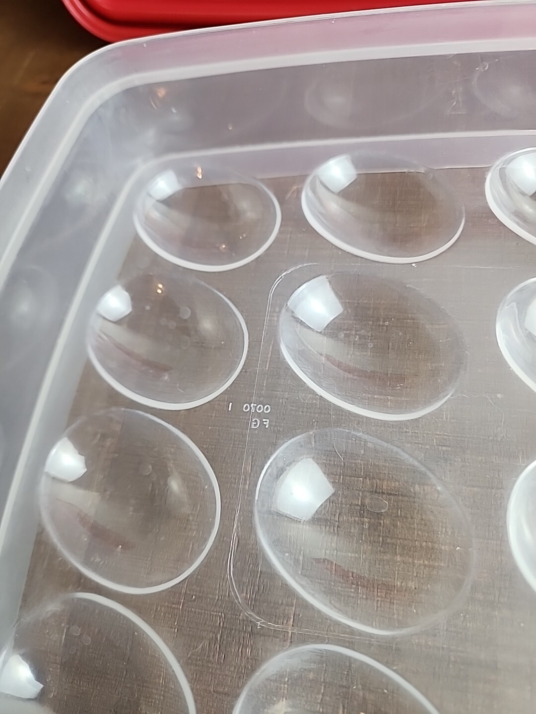 Rubbermaid Deviled Egg Keeper Tray Food Storage Container Hold 20 Eggs Red