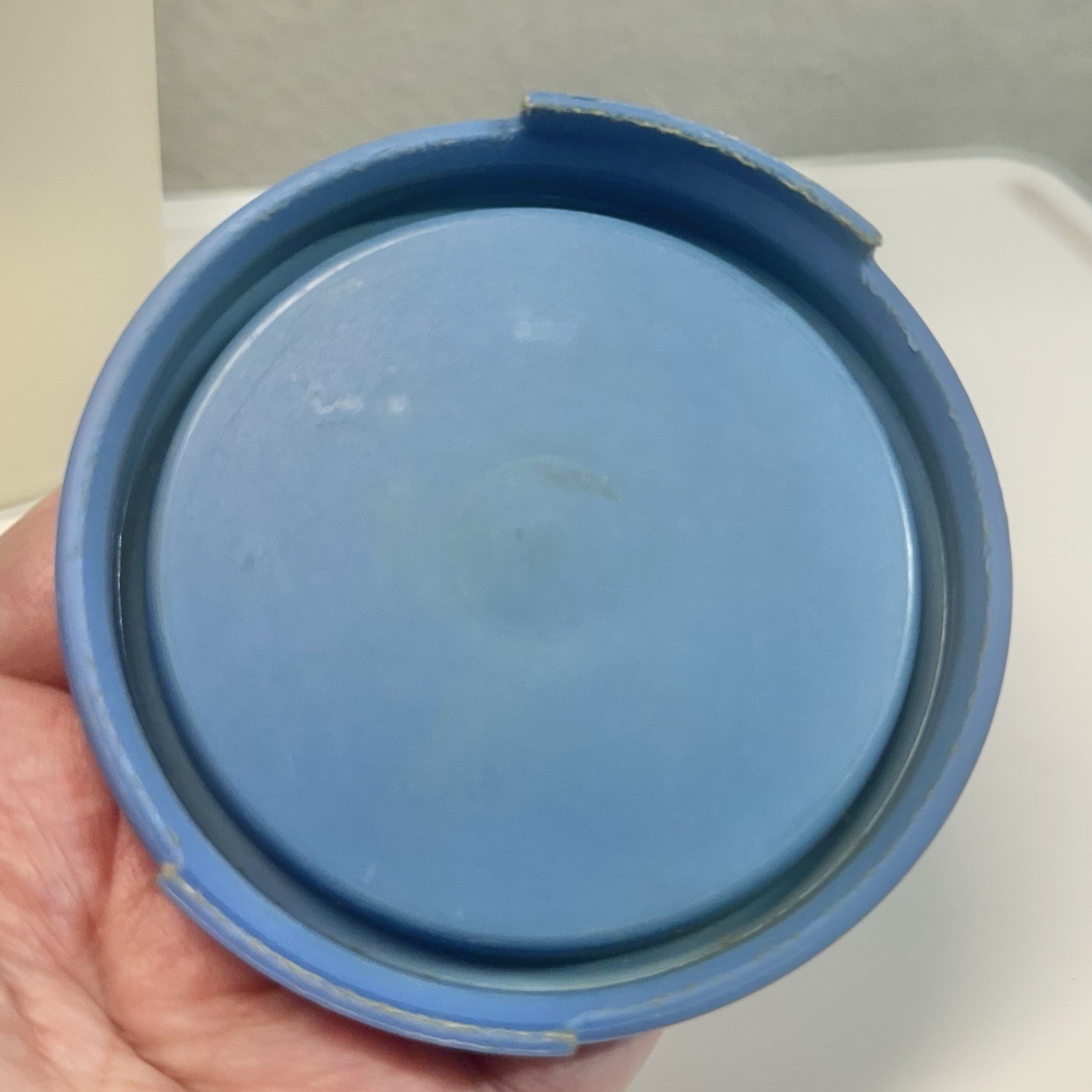 Vintage Tupperware Spaghetti Keeper 1661 Modular Mate Canister Blue Lid 1607