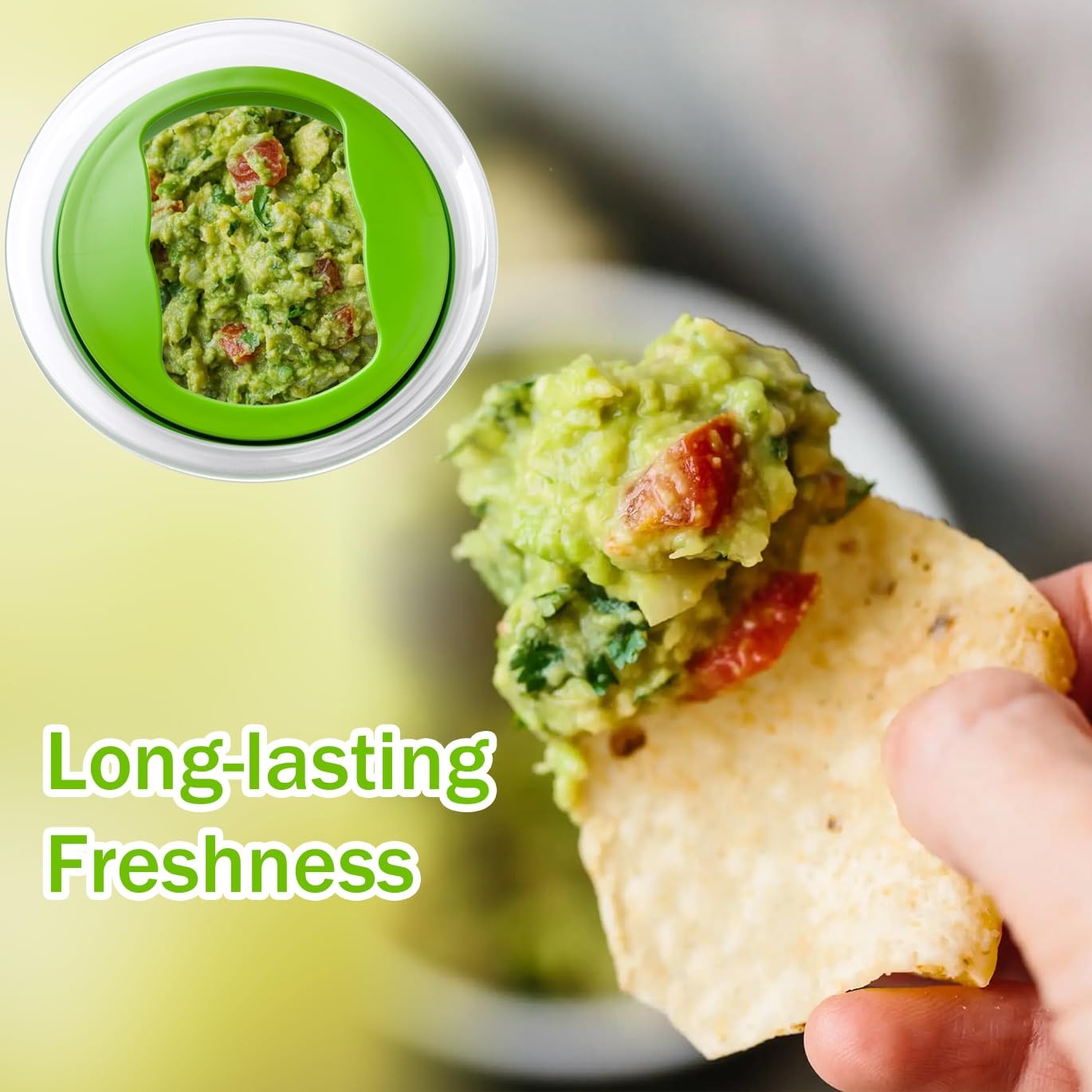 2 Pack Guacamole Keeper, With Green Airtight Lid And Avacado Multi-Functional…