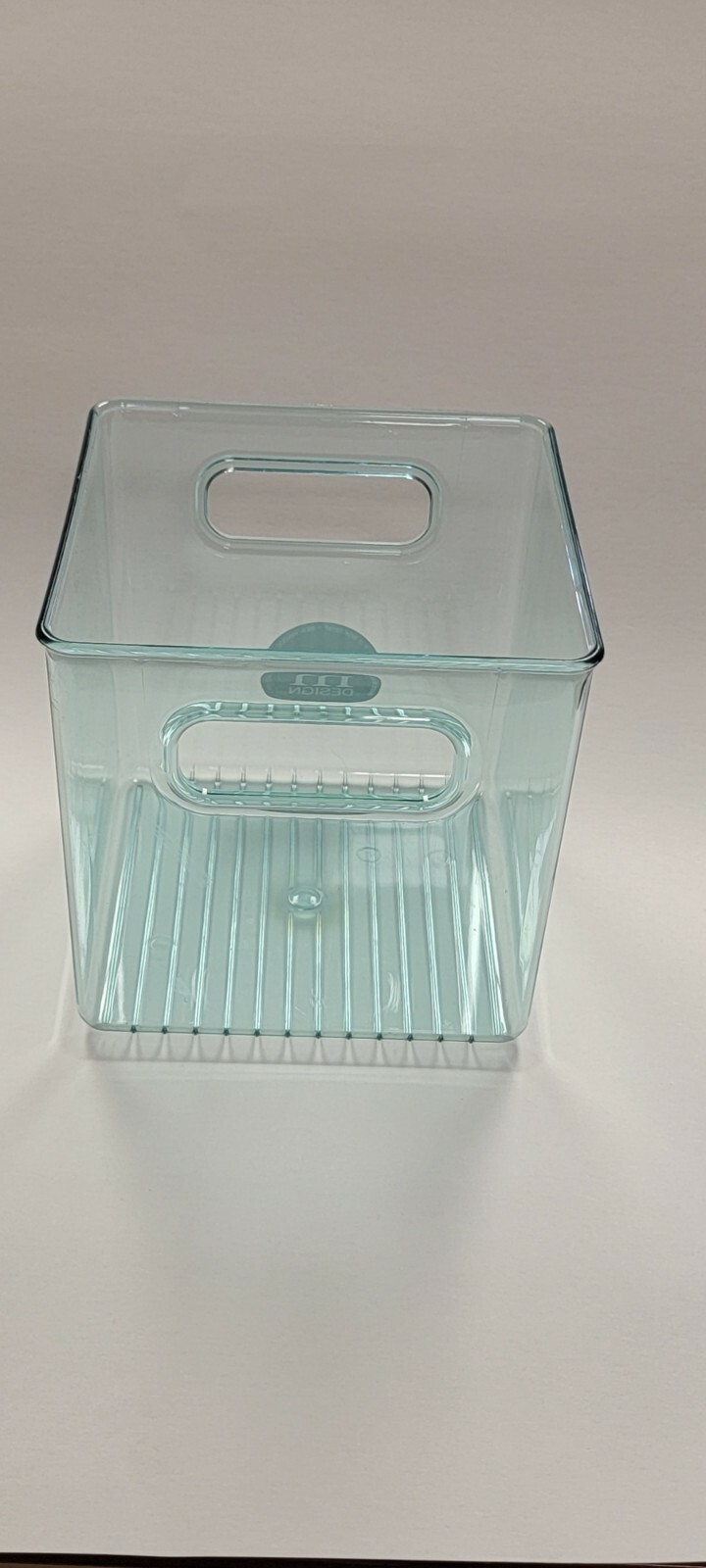 mDesign Plastic Kitchen Pantry Food Storage Bin, Handles, 2 Pack mint 6x6x6 cube