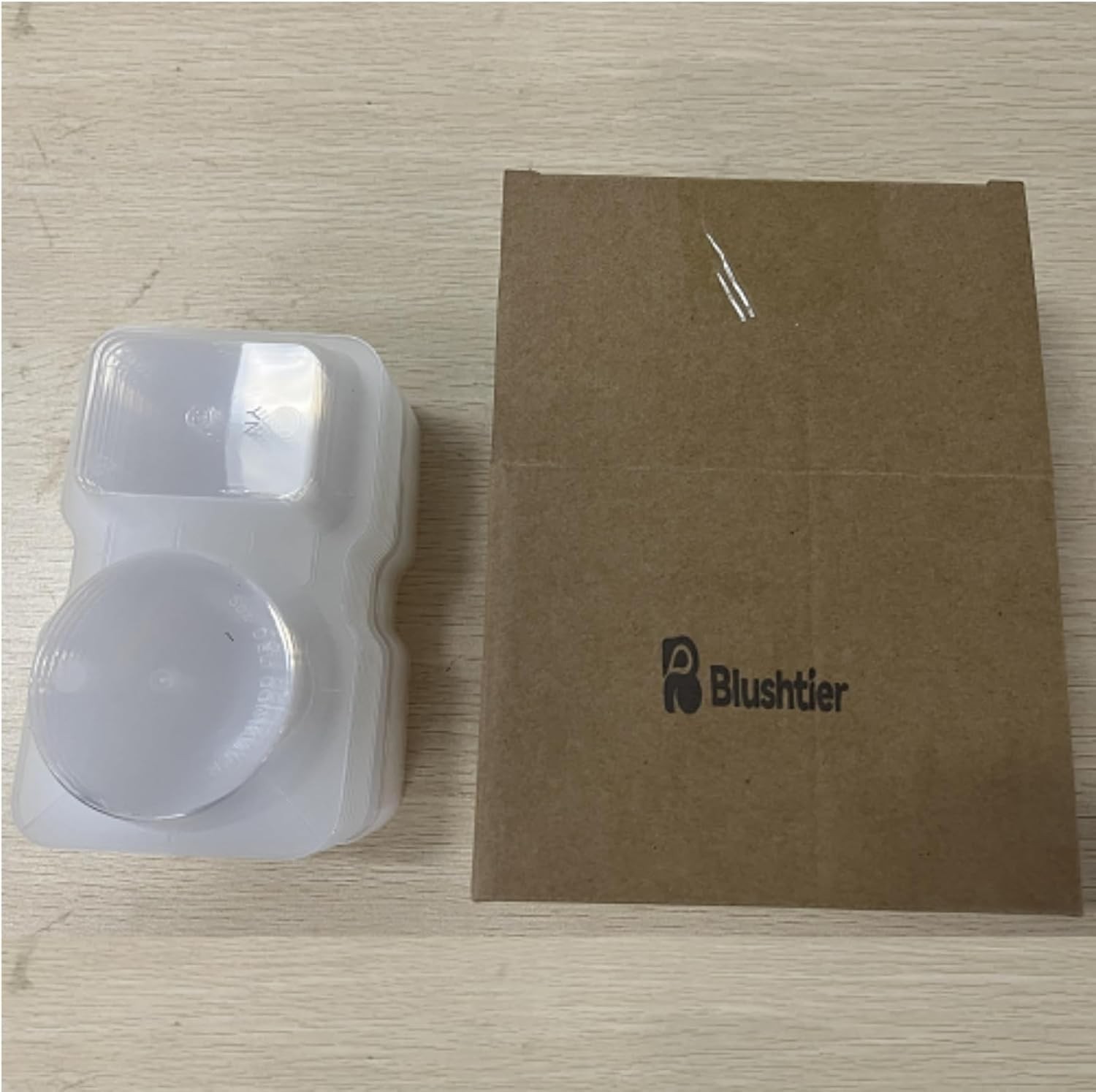 10 Pcs Pack Snack Containers with Lids, 5 oz Double Compartment Plastic Food