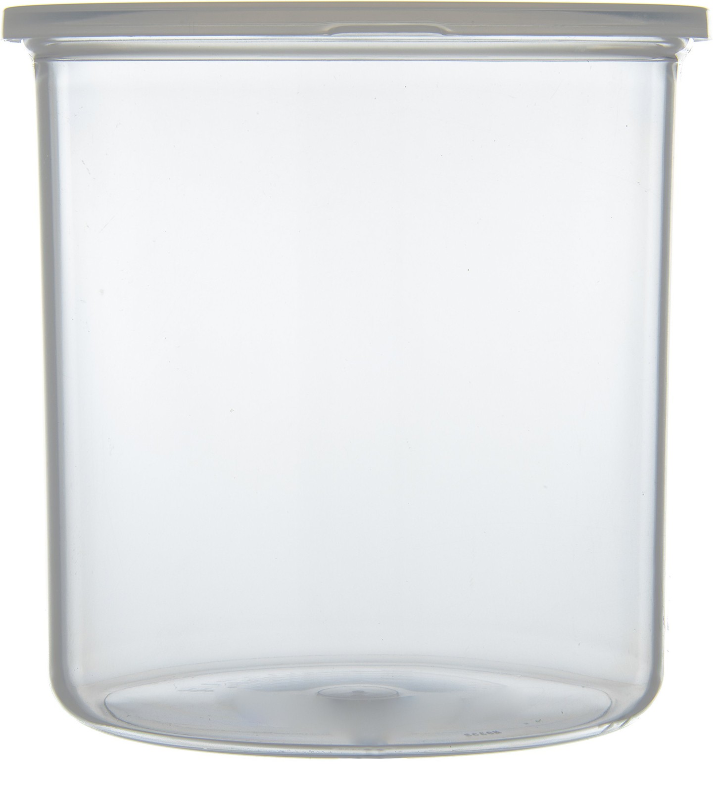 Classic Round Storage Container Crock Lid Plastic 2.7 Quarts Clear