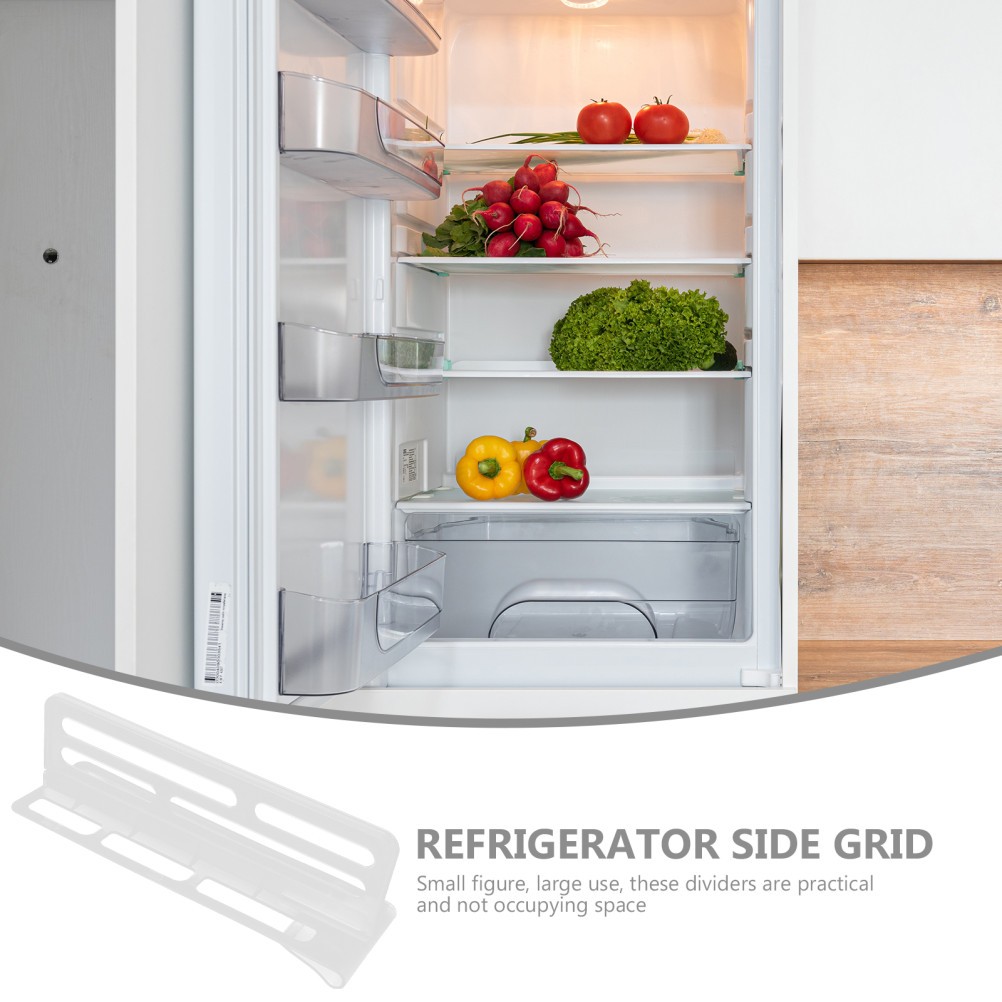 Plastic Refrigerator Partition Board Transparent Fridge Shelf Divider for Home