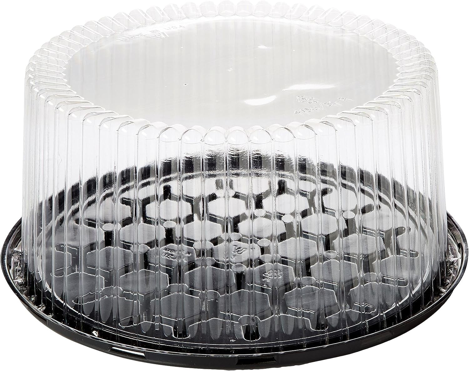 1011inch Cake Double Layer Clear Cake Container Dome and Base 4 Pack