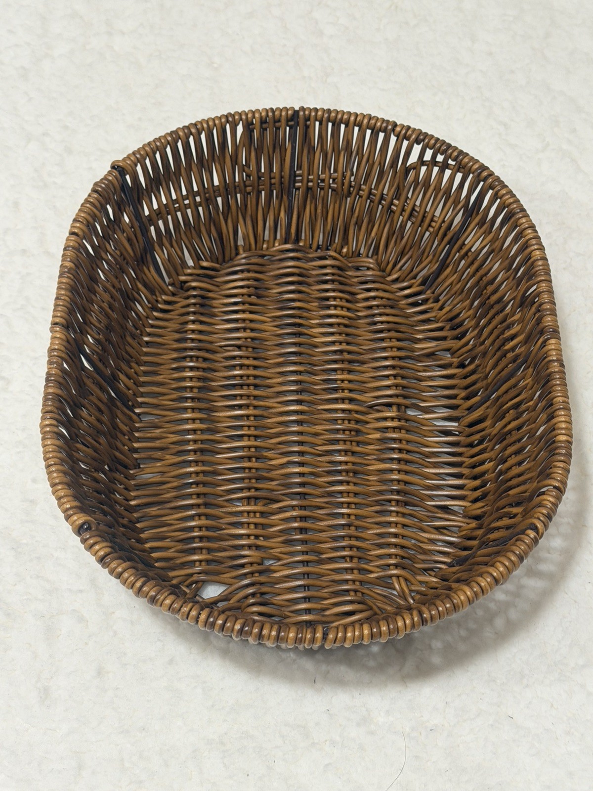 Fruit Basket Wicker Bread Basket Woven Tabletop Food Fruit Vegetables Servin…