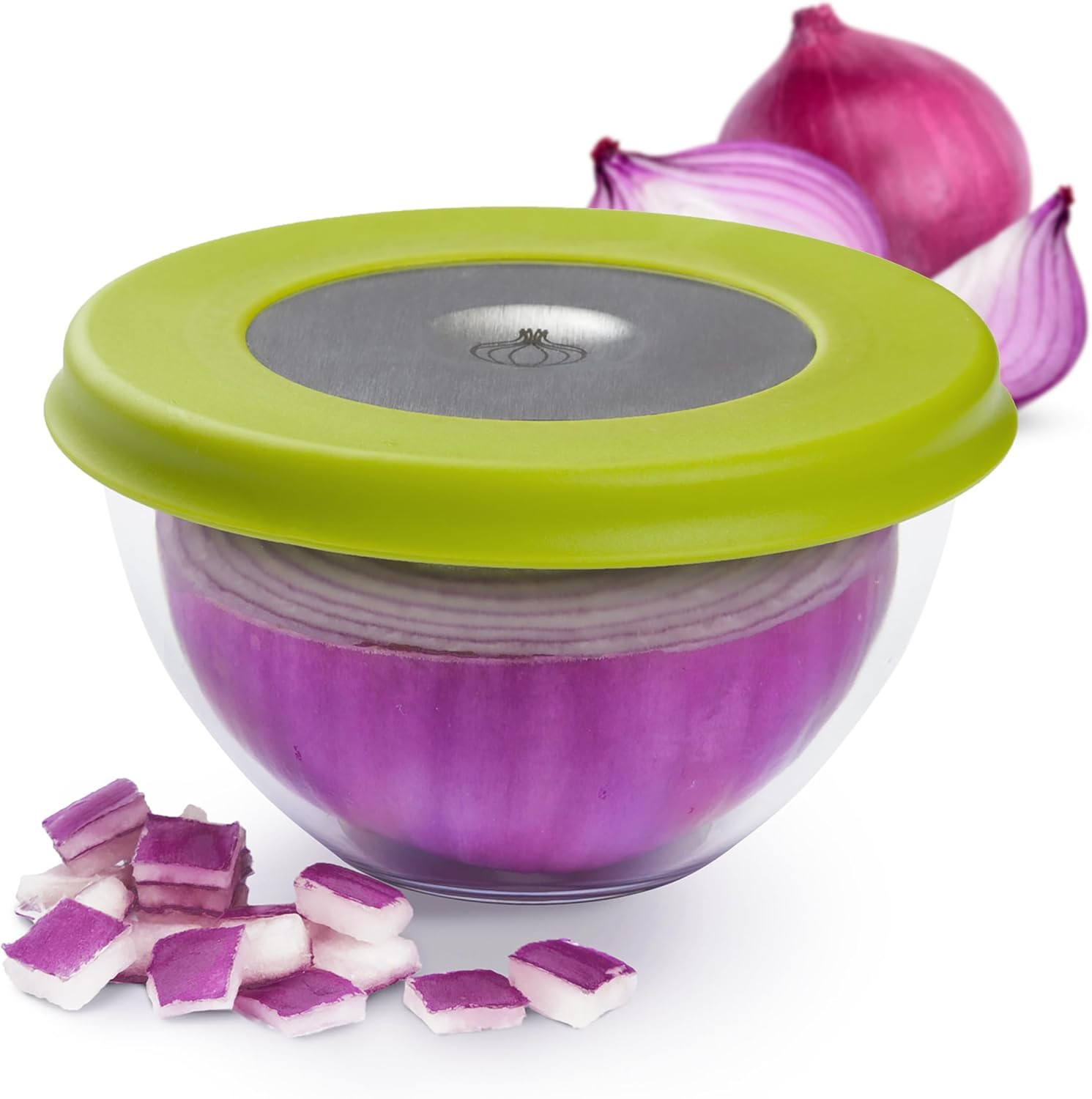 Onion Storage Container Airtight Keeper BPA Free Fridge Vegetable Saver
