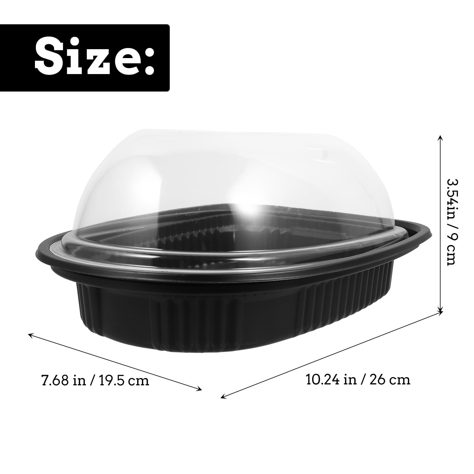 Luxshiny Disposable Roasted Chicken Box with Lid 10.24X7.68X3.54 Inches Take-…