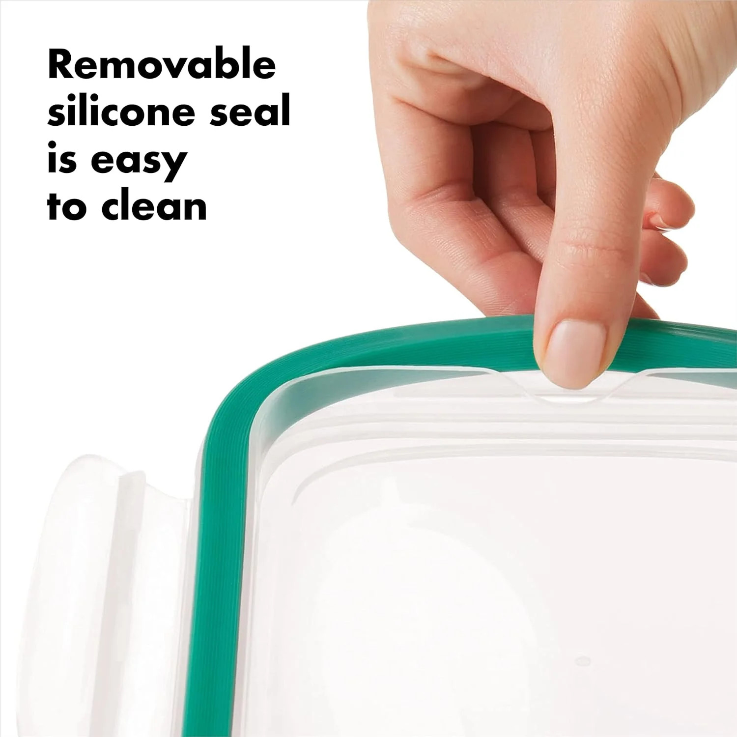 OXO Good Grips 3.5 Cup Smart Seal Airtight Glass Rectangle Food Storage Containe