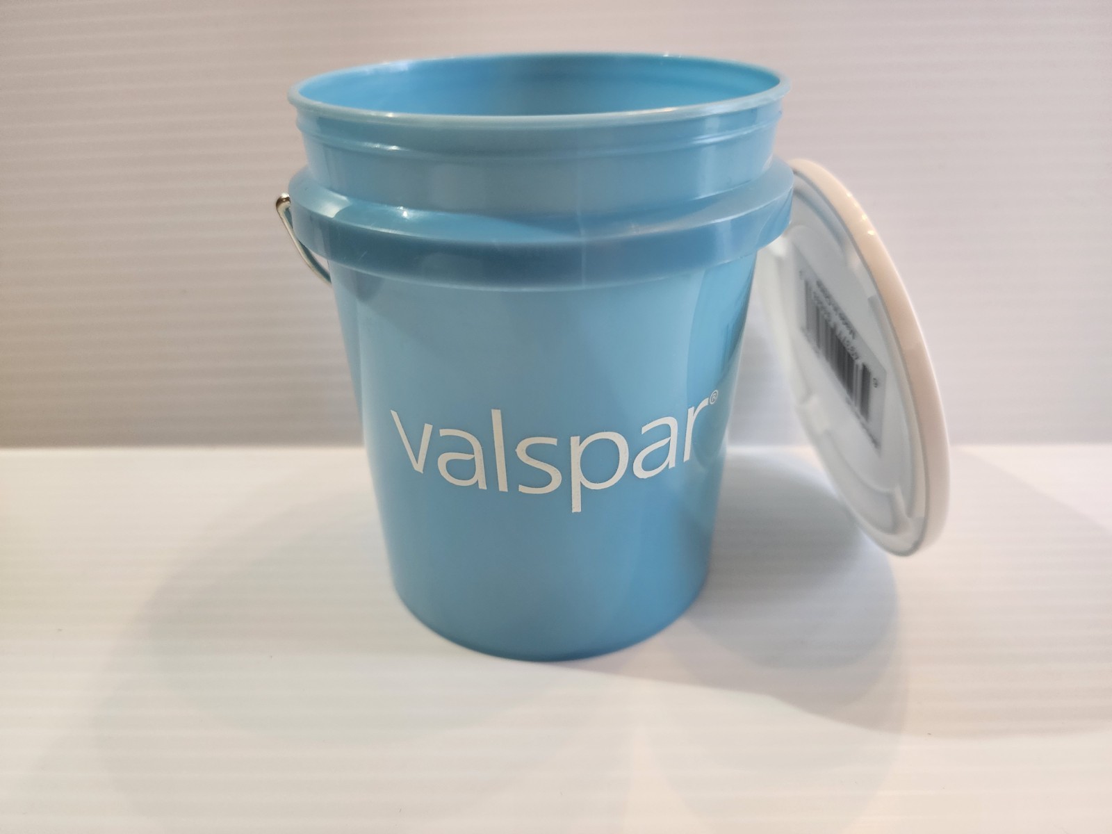 Von Tobel 4″ Tall Mini Bucket Blue With Lid Rare VHTF Fast Shipping