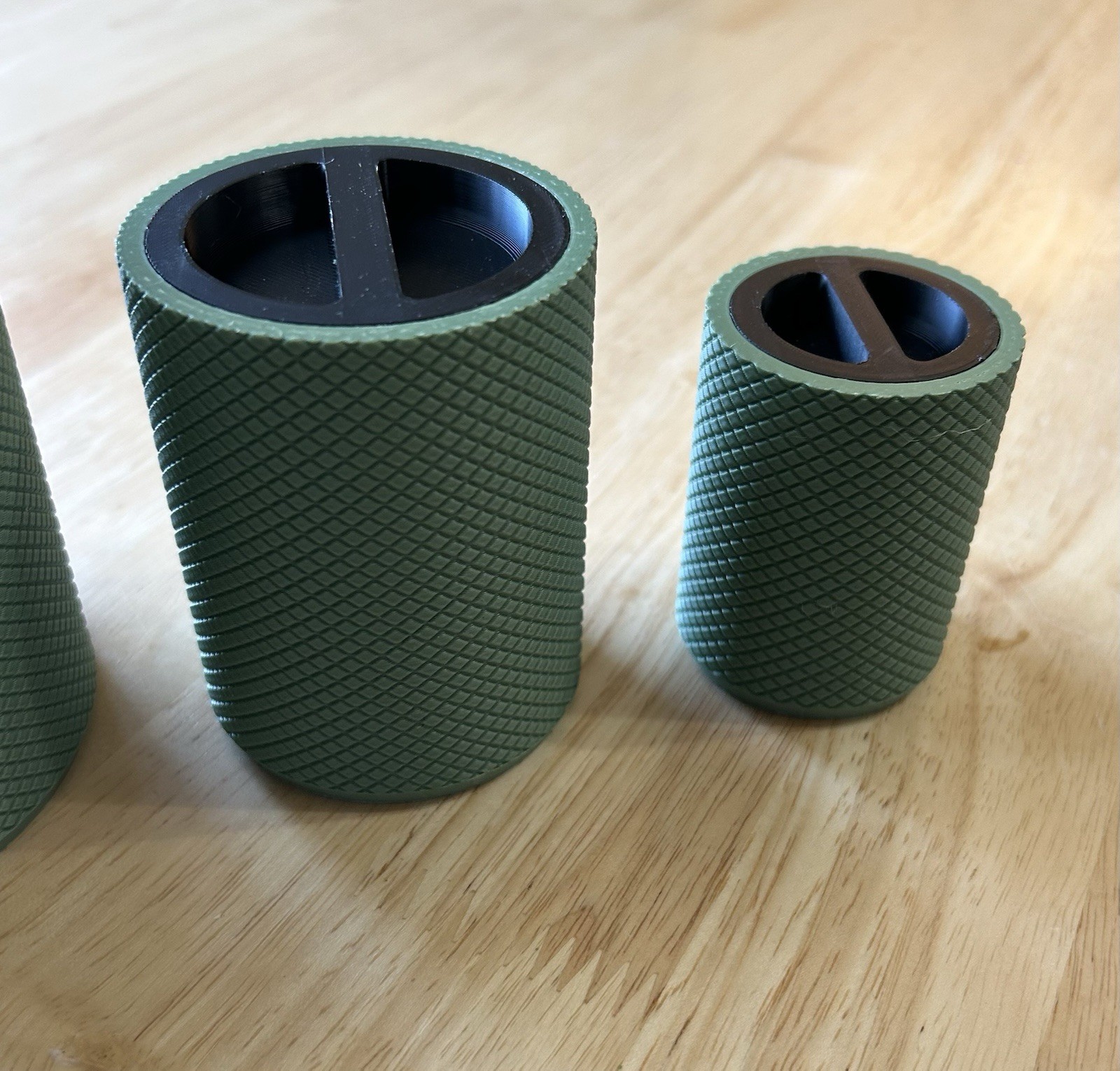 Set Of Three 3D Printed Storage Containers Made In The USA