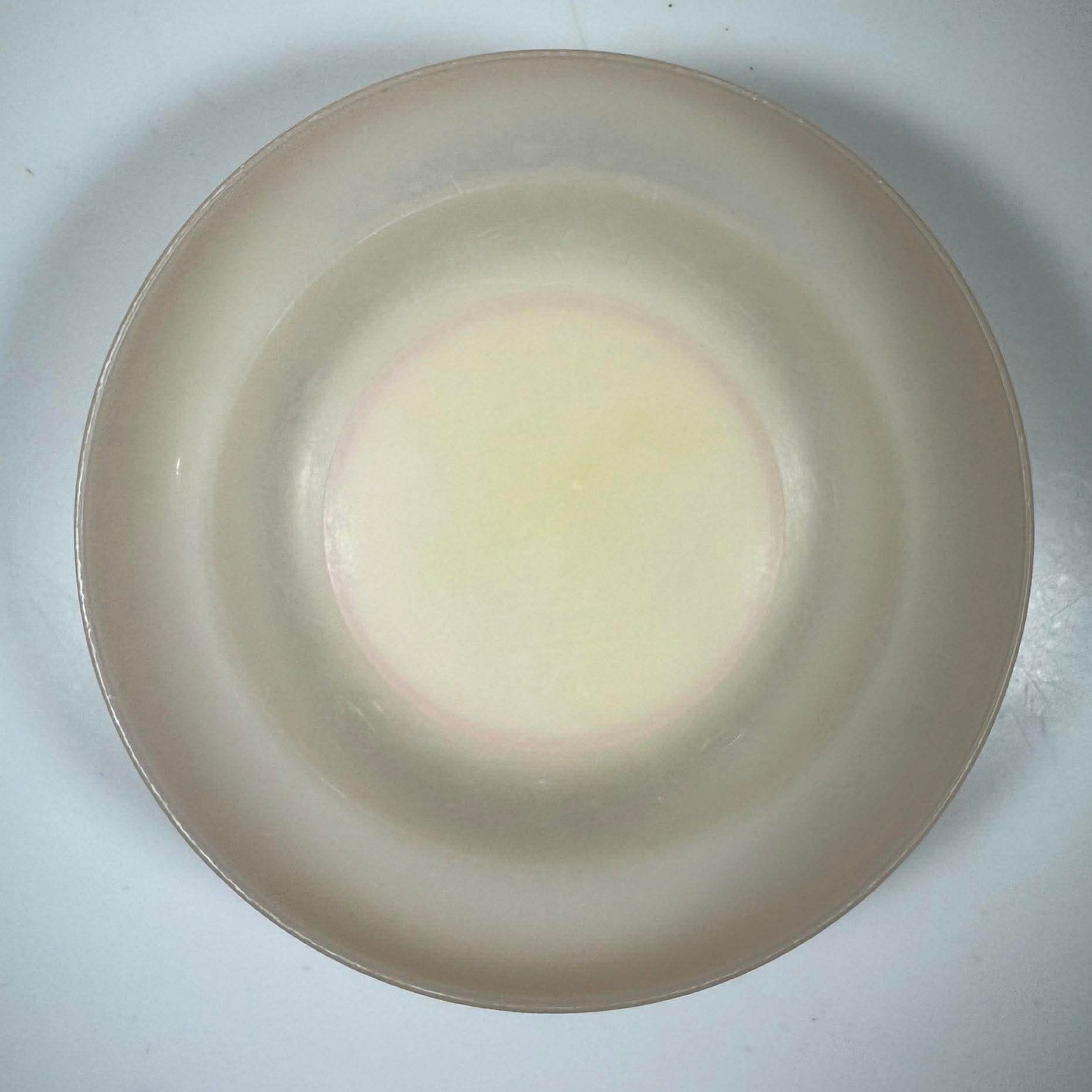 Vintage Tupperware Cereal Bowl Light Peach With Clear Lid