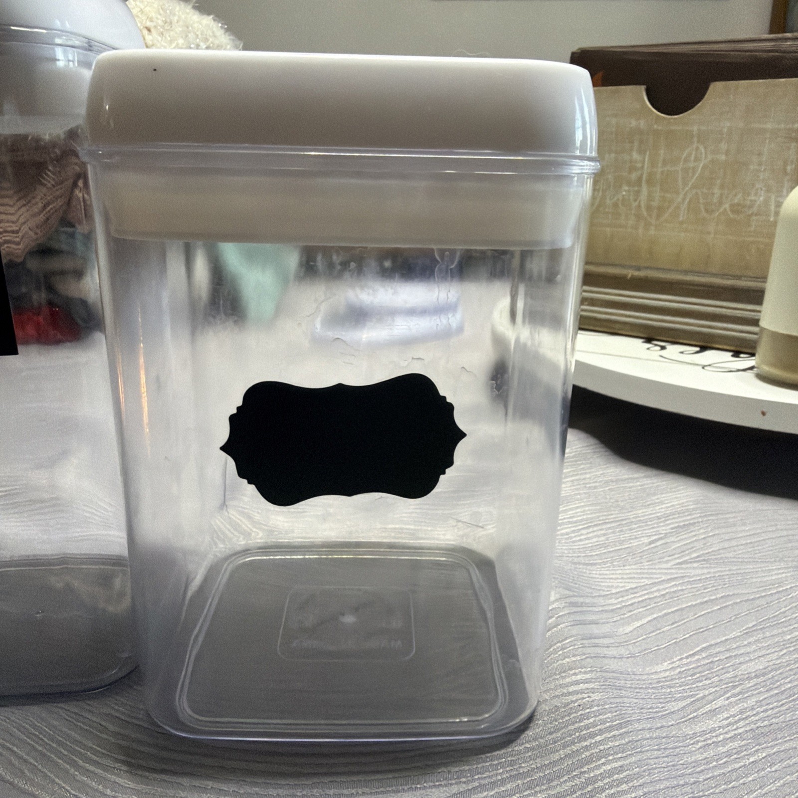 Set Of 5 Clear Plastic Storage Containers 3 Sizes 28oz, 40oz And 3 – 56oz