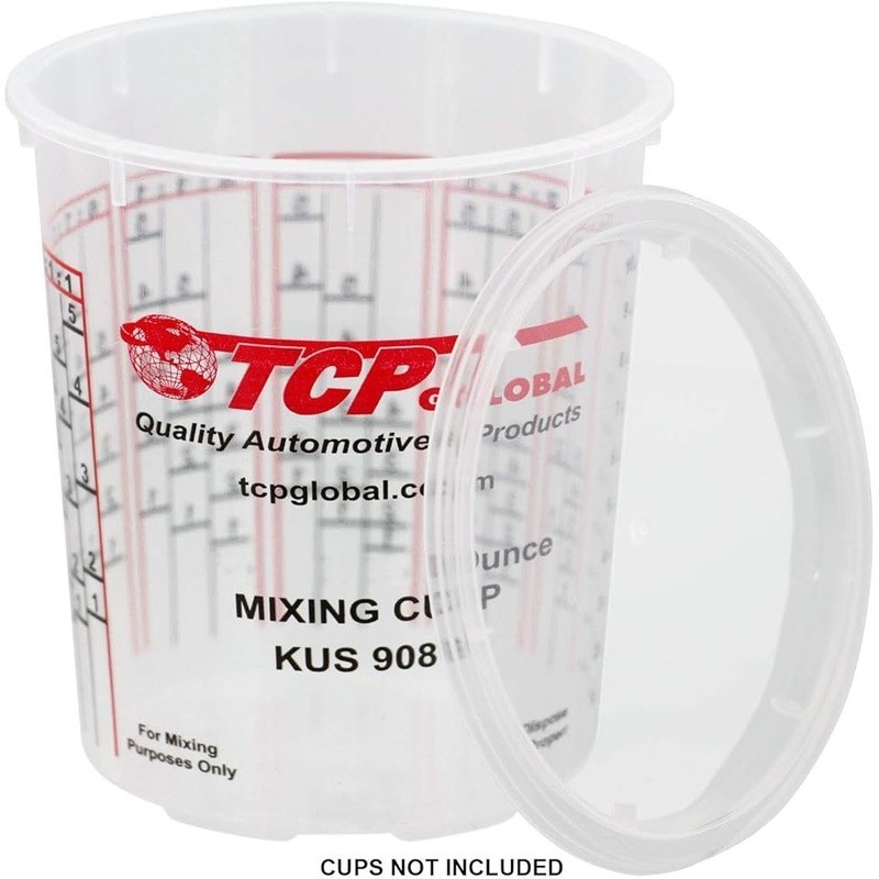 Mixing Cup Lids Spill Proof Paint Epoxy Storage Compatible Durable Professional