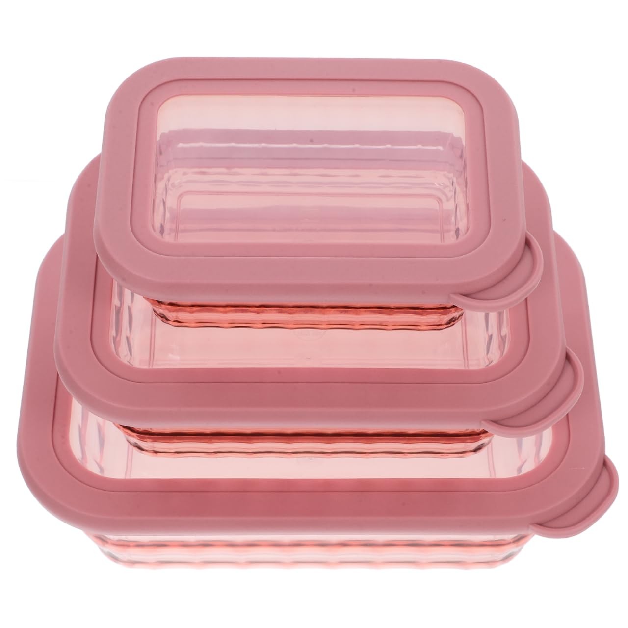3-Piece Food Storage Containers Set 9.44X6.69X3.54In Clear Kitchen Food Holde…