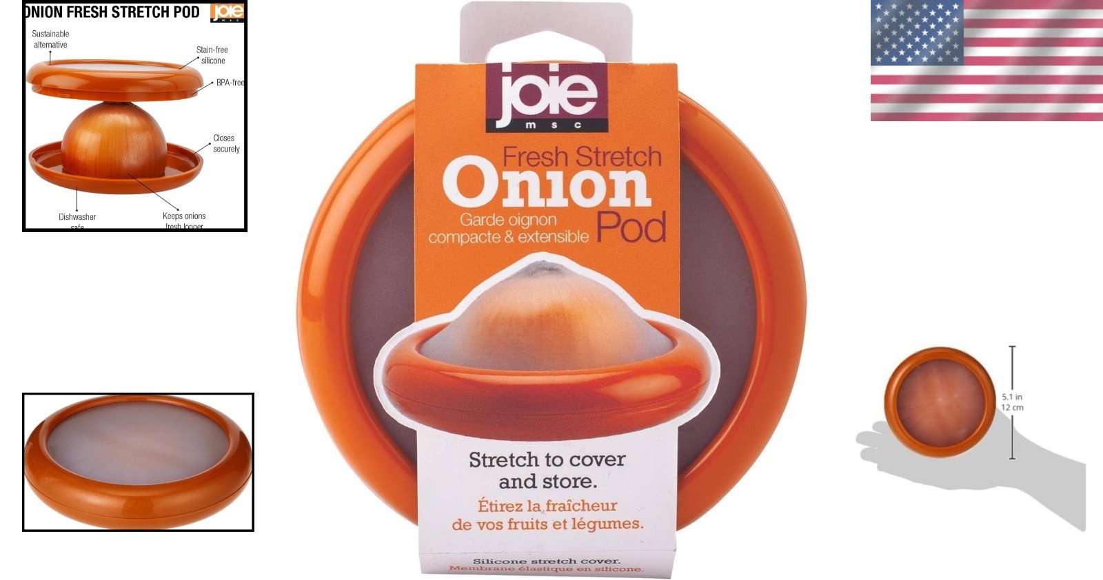Fresh Stretch Silicone Onion Container – Reusable, Odor-Free, and Eco-Conscious