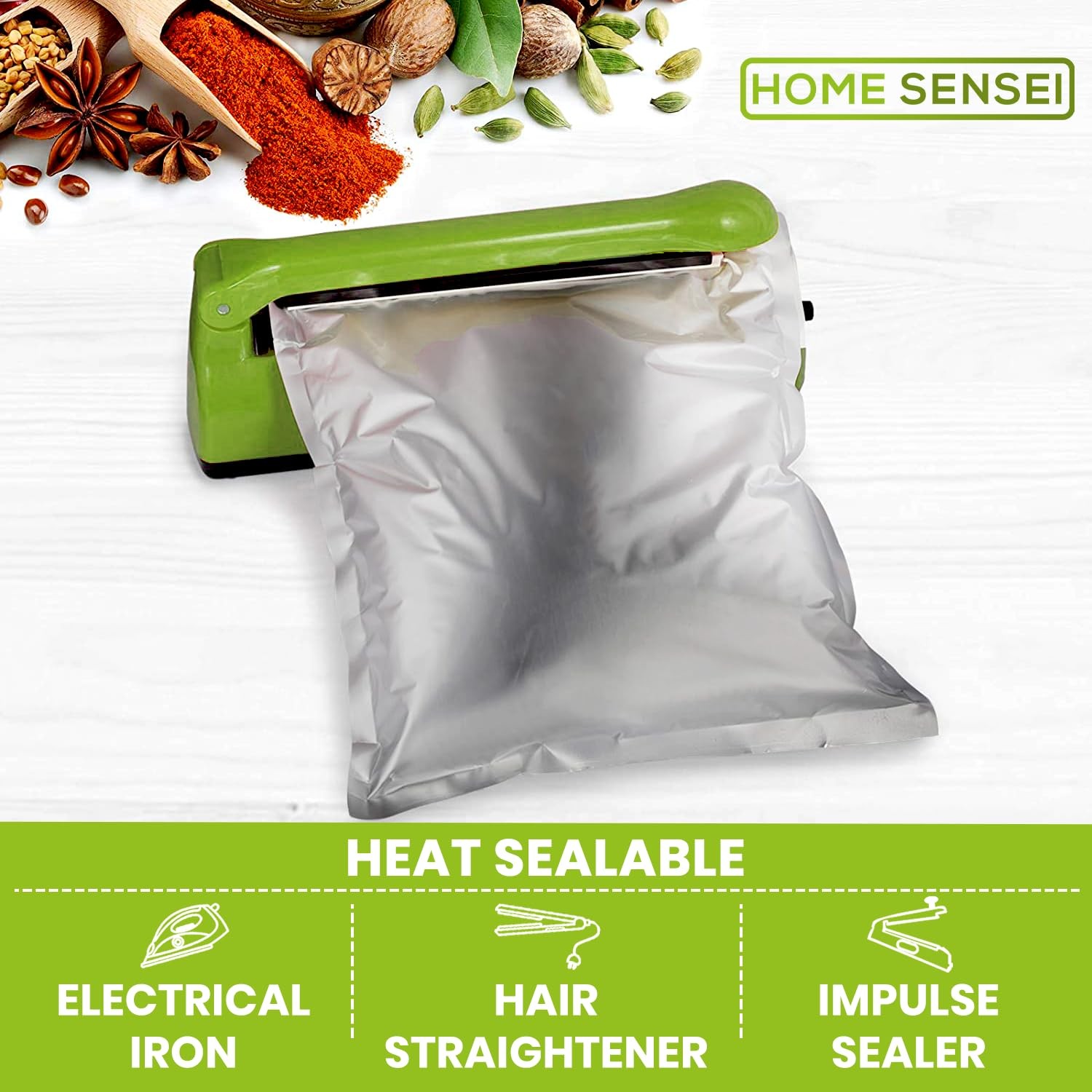 20 Mylar Bags for Food Storage, 2.5 13 x 17 Inches (2.5 Gallon), Silver