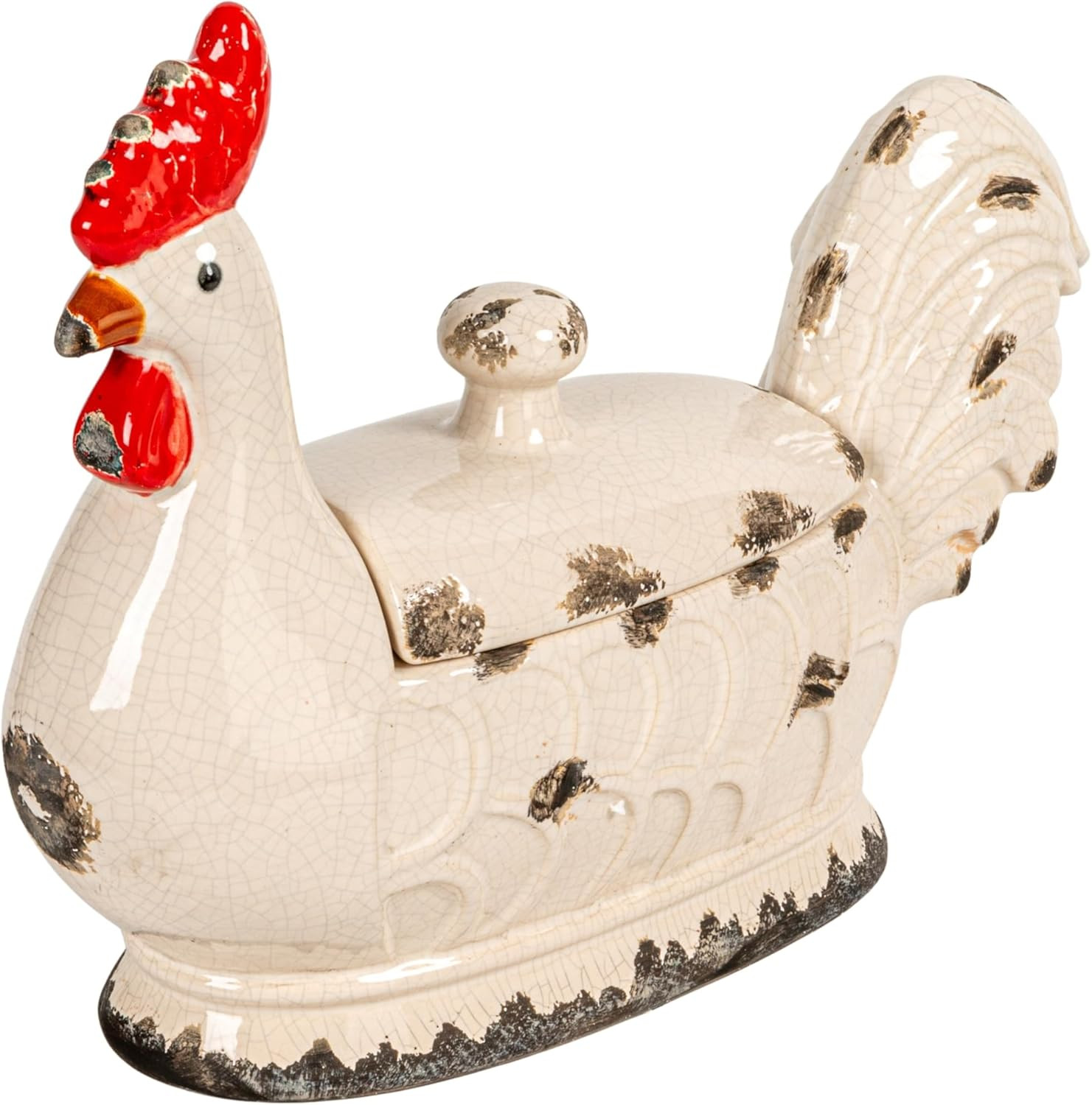 Rooster Container with Lid