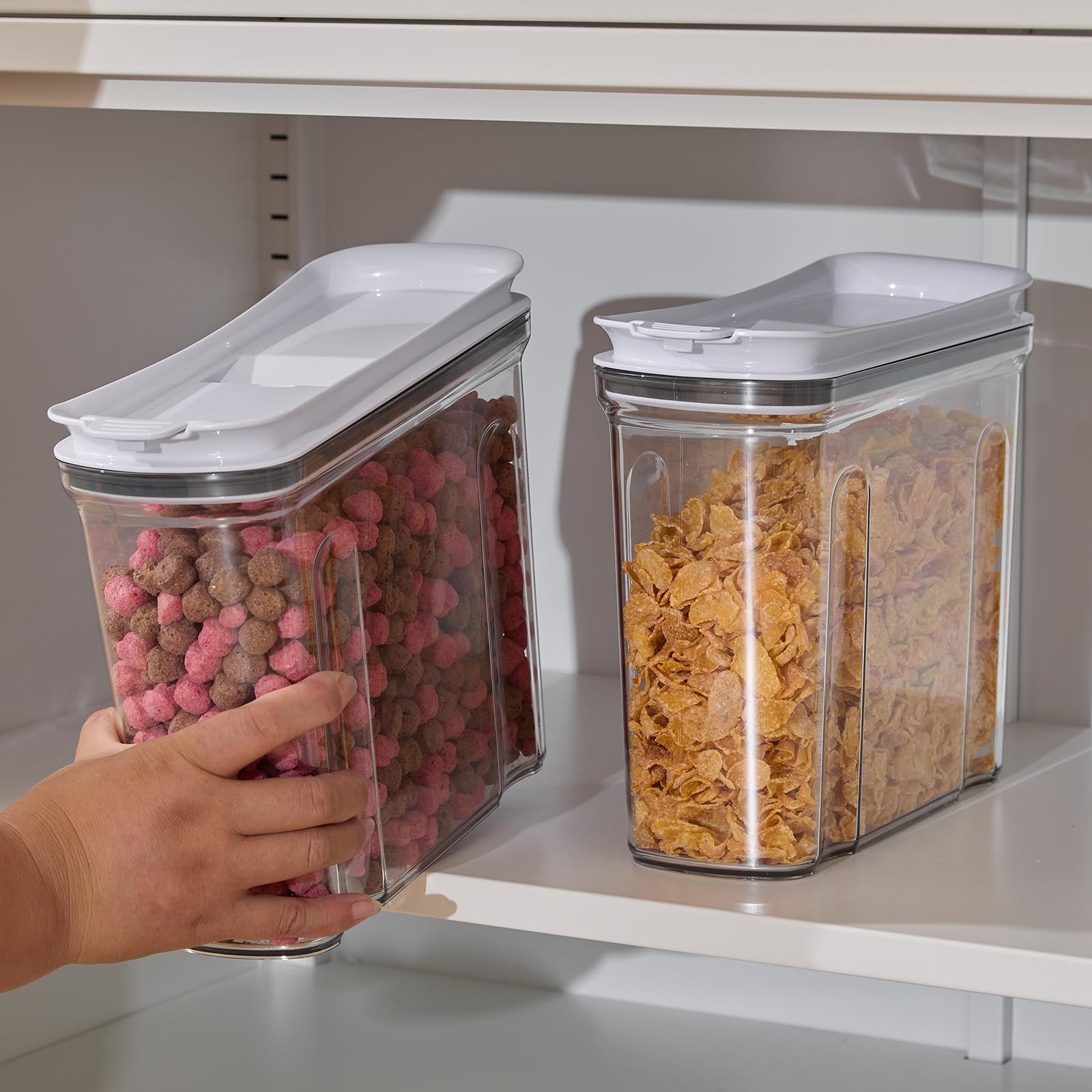 Best Cereal Containers Storage Set, Airtight Food Container with Lid 3.5L,2PCS