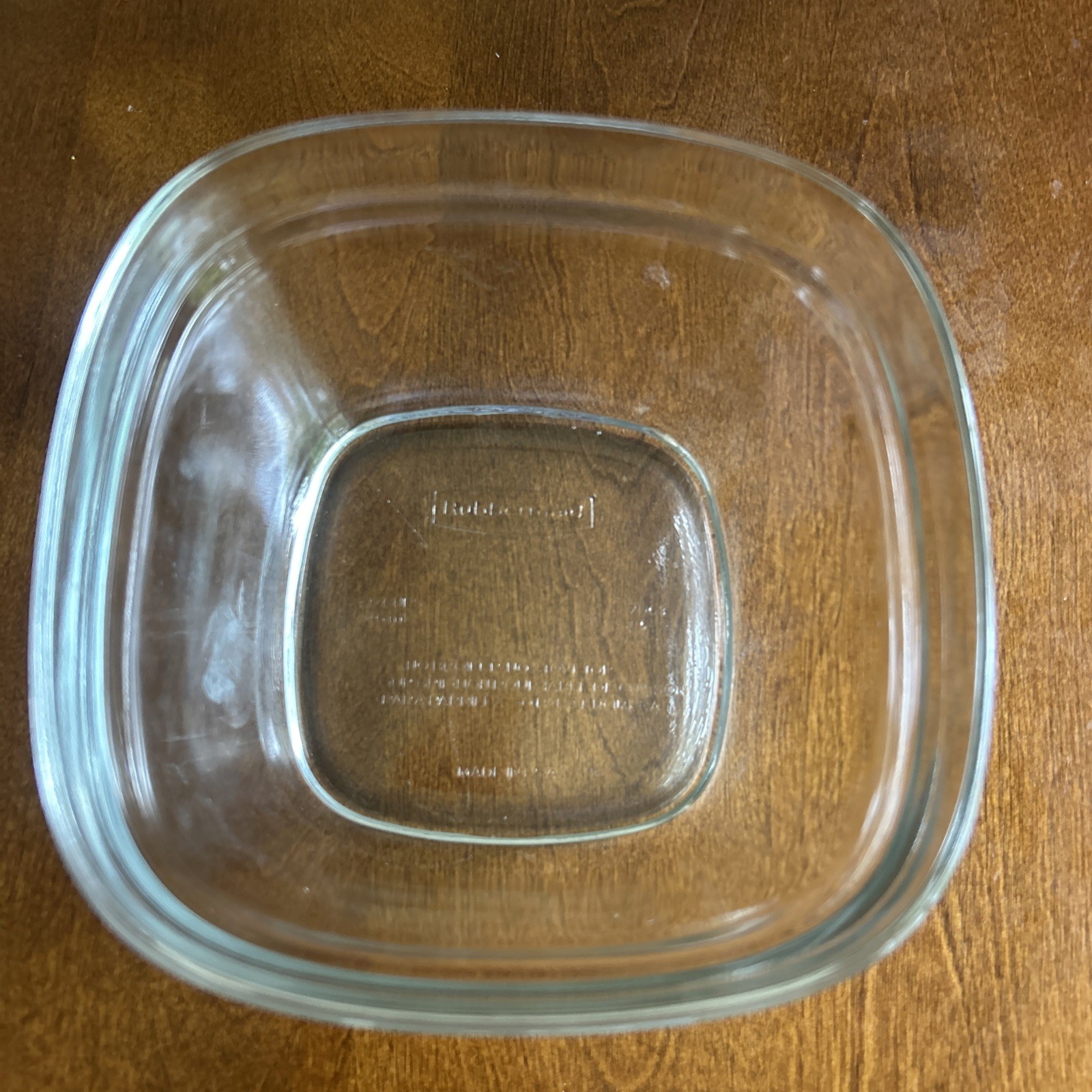 Rubbermaid Glass Food Storage Container 7N63 – 4 Cup Square Bowl