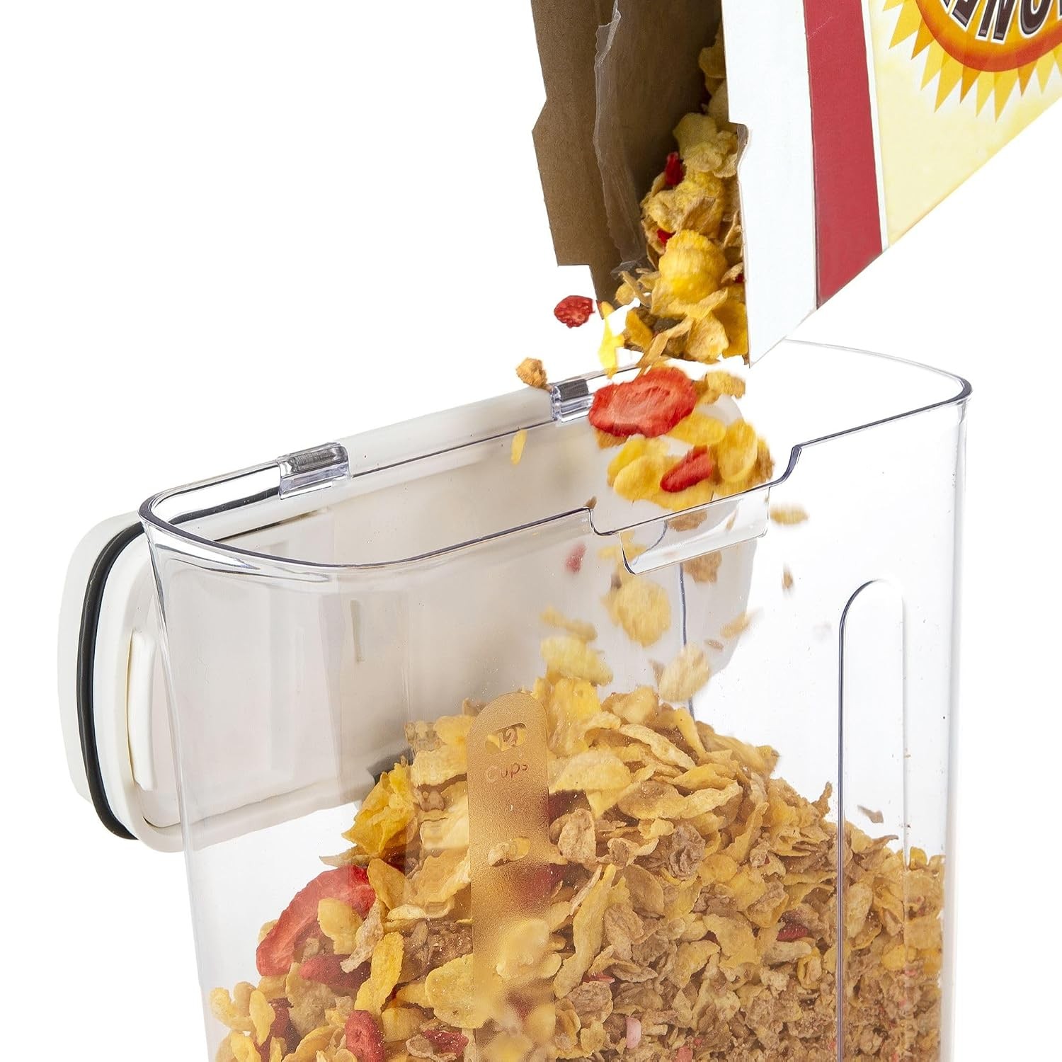 Airtight BPA Free 3 Quart Cereal Storage Containers Quart Size Food Keeper