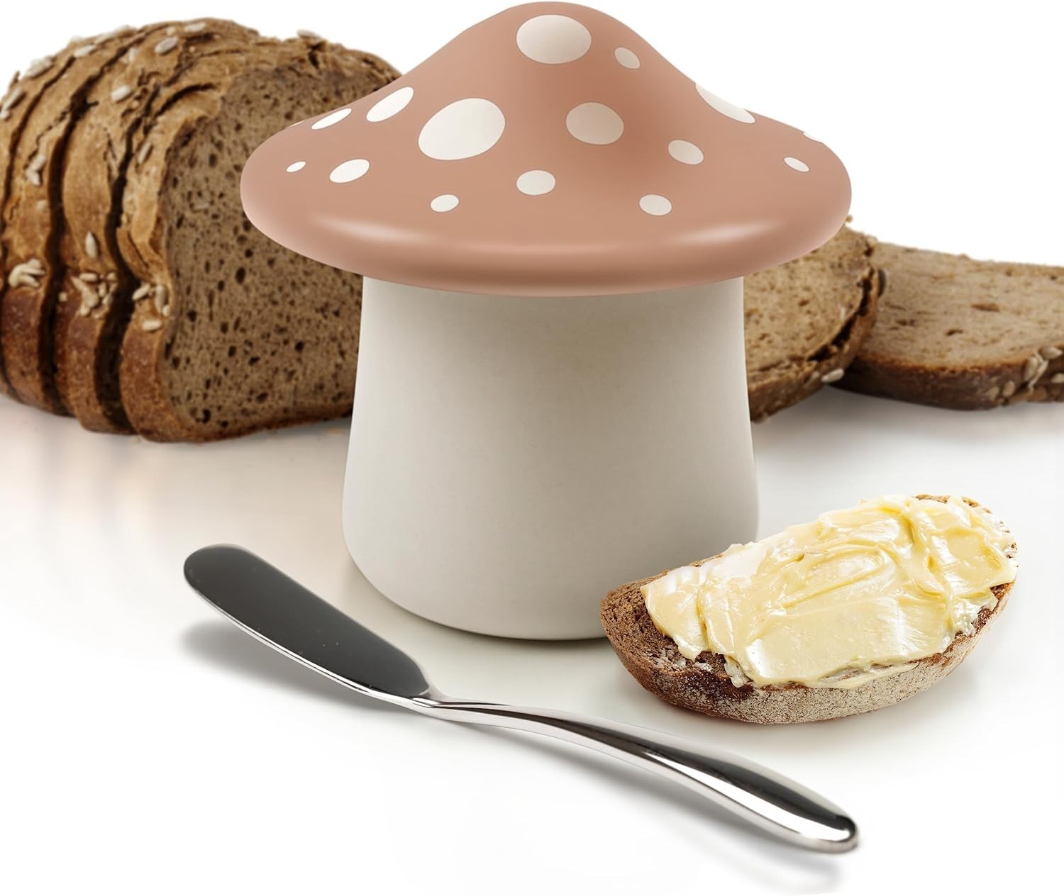 FORAGE Mushroom Butter Storage Container Unique Kitchen Accessory Storing