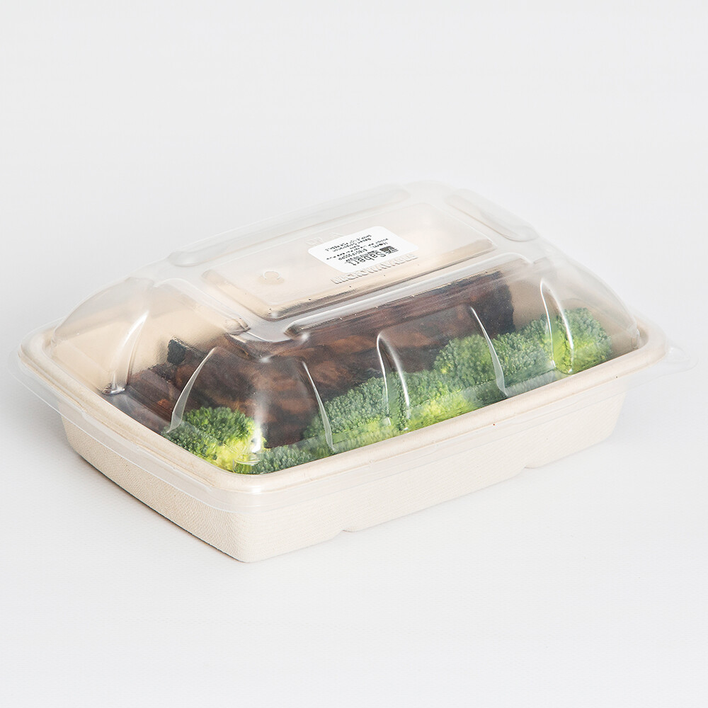 Sabert Clear Dome Lid for 20 oz and 30 oz Takeout Containers, 9″ x 6″ | 300/Case