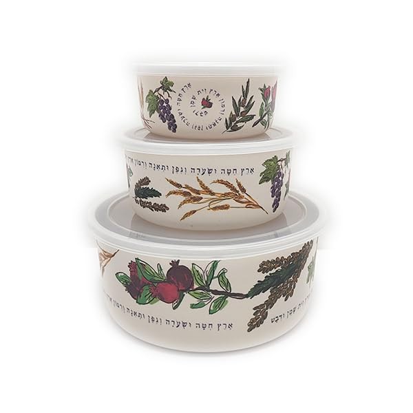 Set of 3 Melamine Food Storage Containers – Reusable Storage Lunch Boxes Plas…