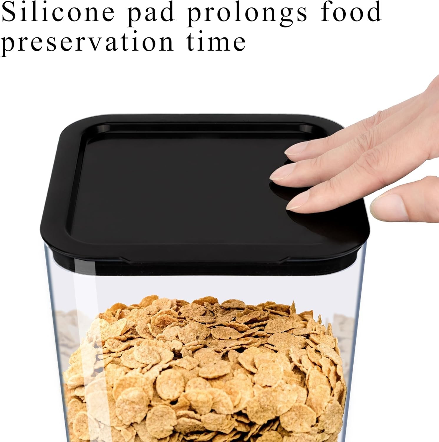 Cereal Dispenser Countertop, 5L Kitchen Organization Cereal Containers Storag…