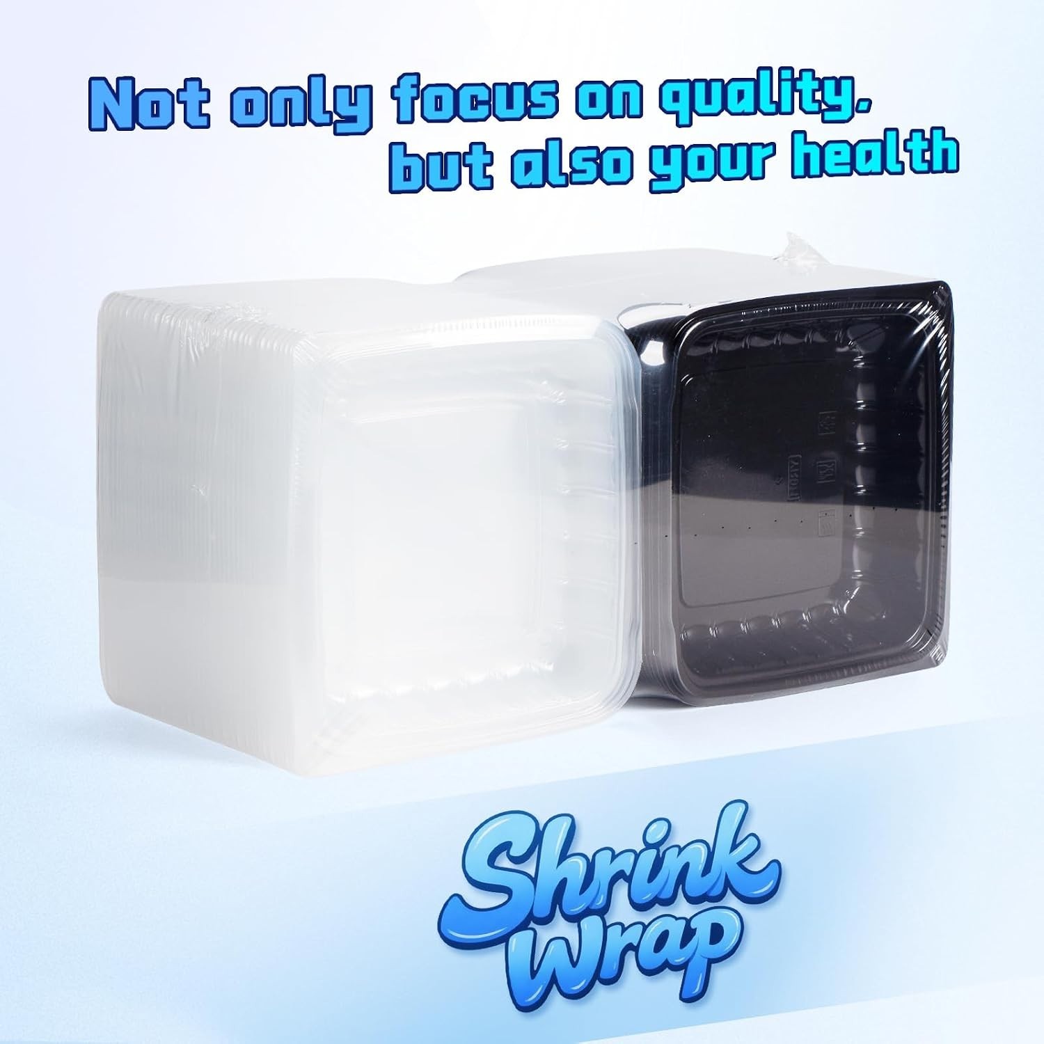 25-Pack 34oz Clamshell Containers | Leakproof, Anti-Fog Lid