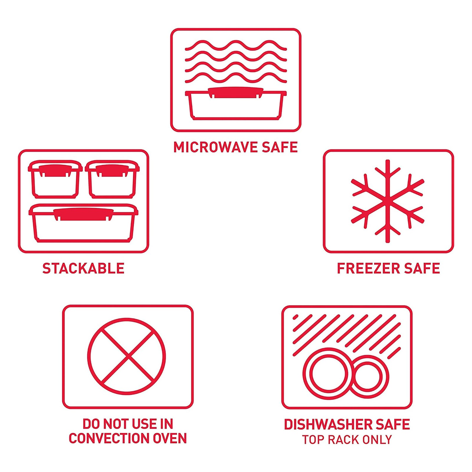 Sistema Microwave Food Storage Containers with Steam Release Vent, Dishwasher Sa