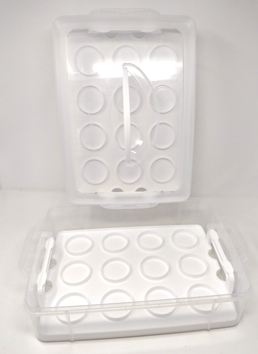 Snapware Cupcake Holder Carrier Plastic Sheer 24 Cup Cake Slots