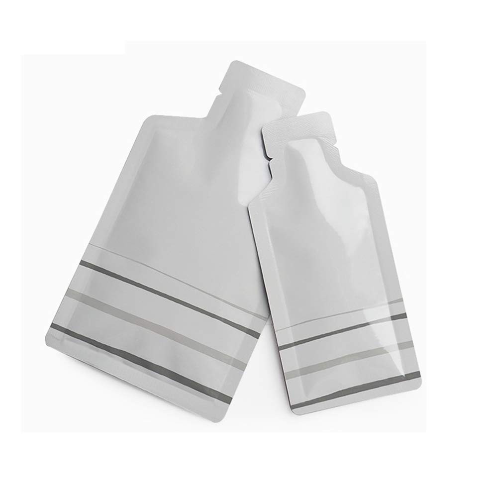 Bottle Shape Open Top Aluminum Foil Pouch Package Bag with Tear Notch Portabl…