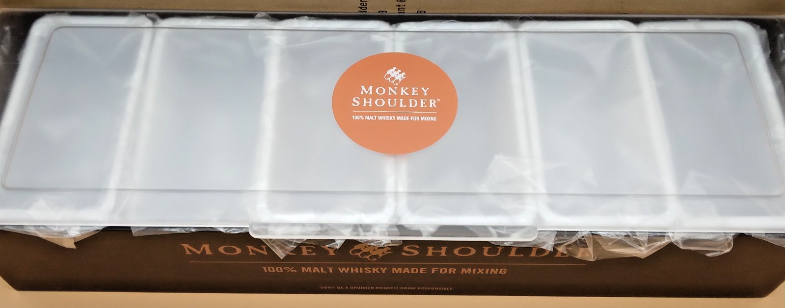 Monkey Shoulder Malt Whiskey Condiment Caddy Bar Organizer Display 6 Compartment