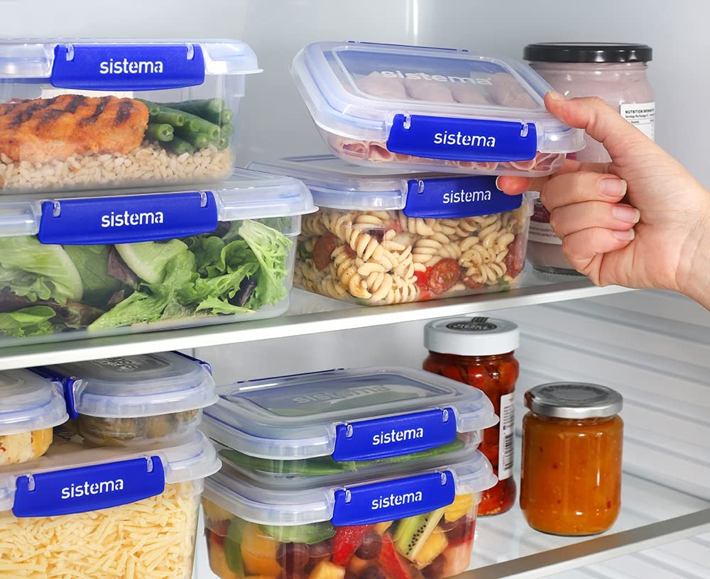881760 Storage Container, Clip-It Plus, Starter, Set of 6, Microwave Safe, Di…