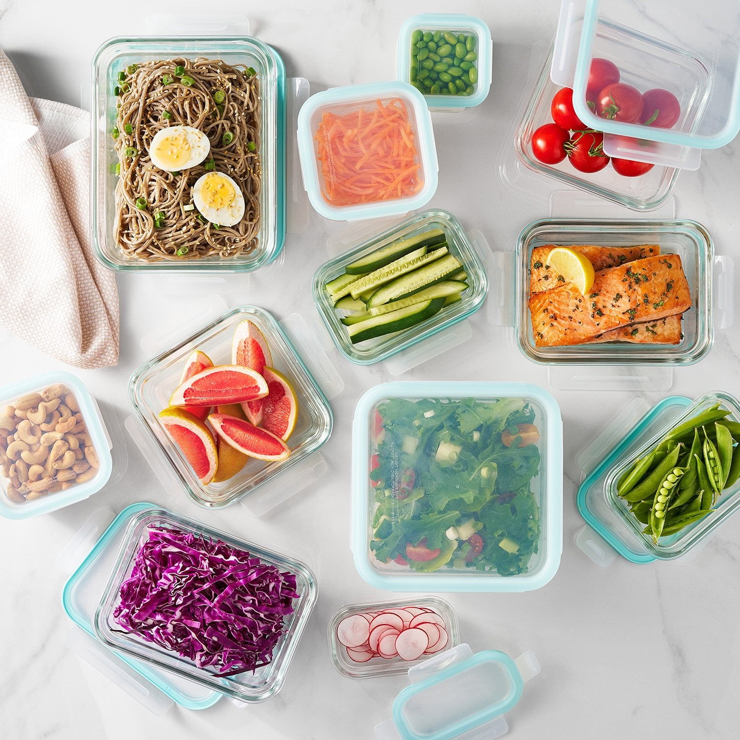 Member’s Mark 24-Piece Glass Food Storage Set By Glasslock