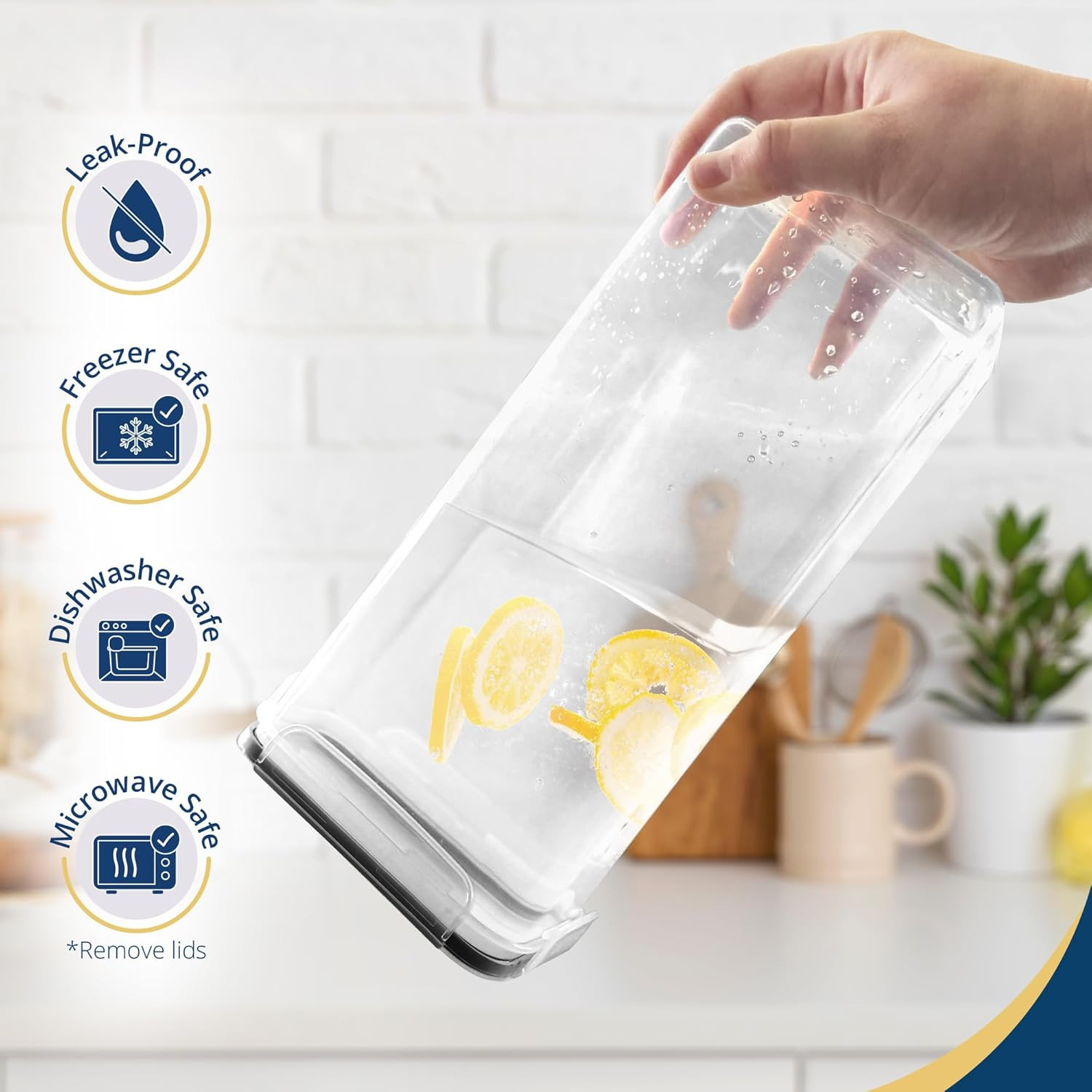 Airtight Food Storage Containers with Lids (11 Sets) | Kitchen Organizers and St