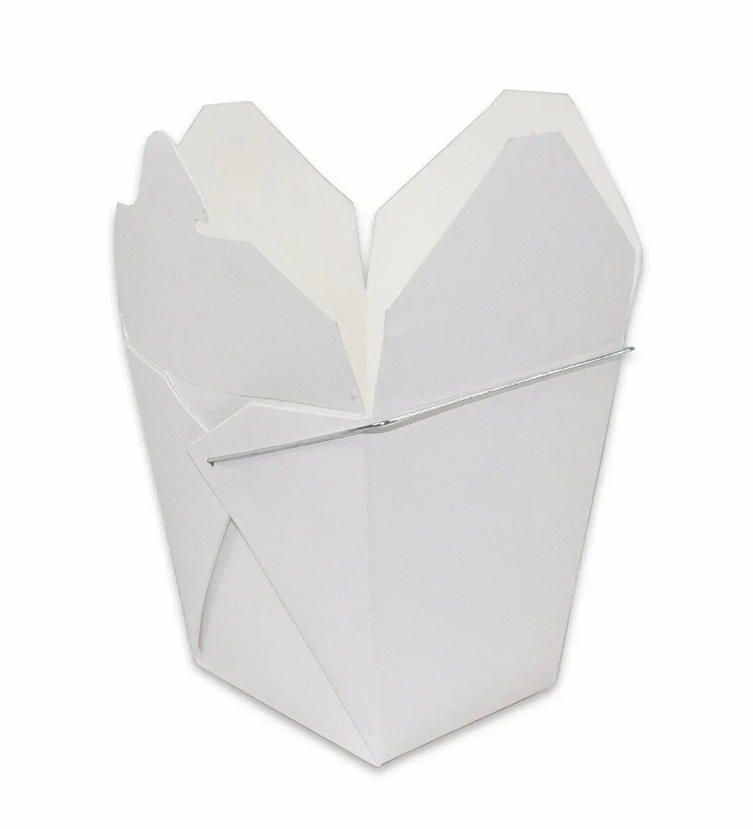 64oz White Style Asian Food Paper Take Out Boxes 50pcs