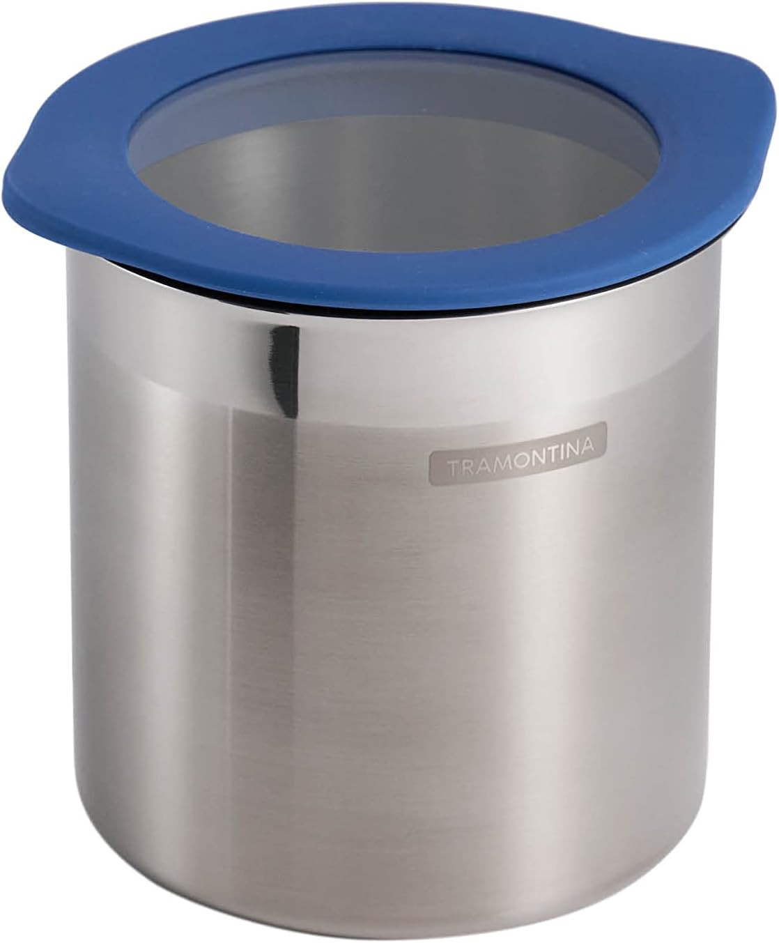 4-Piece Food Storage Containers with Silicone Lids, Stainless Steel Reusable Can